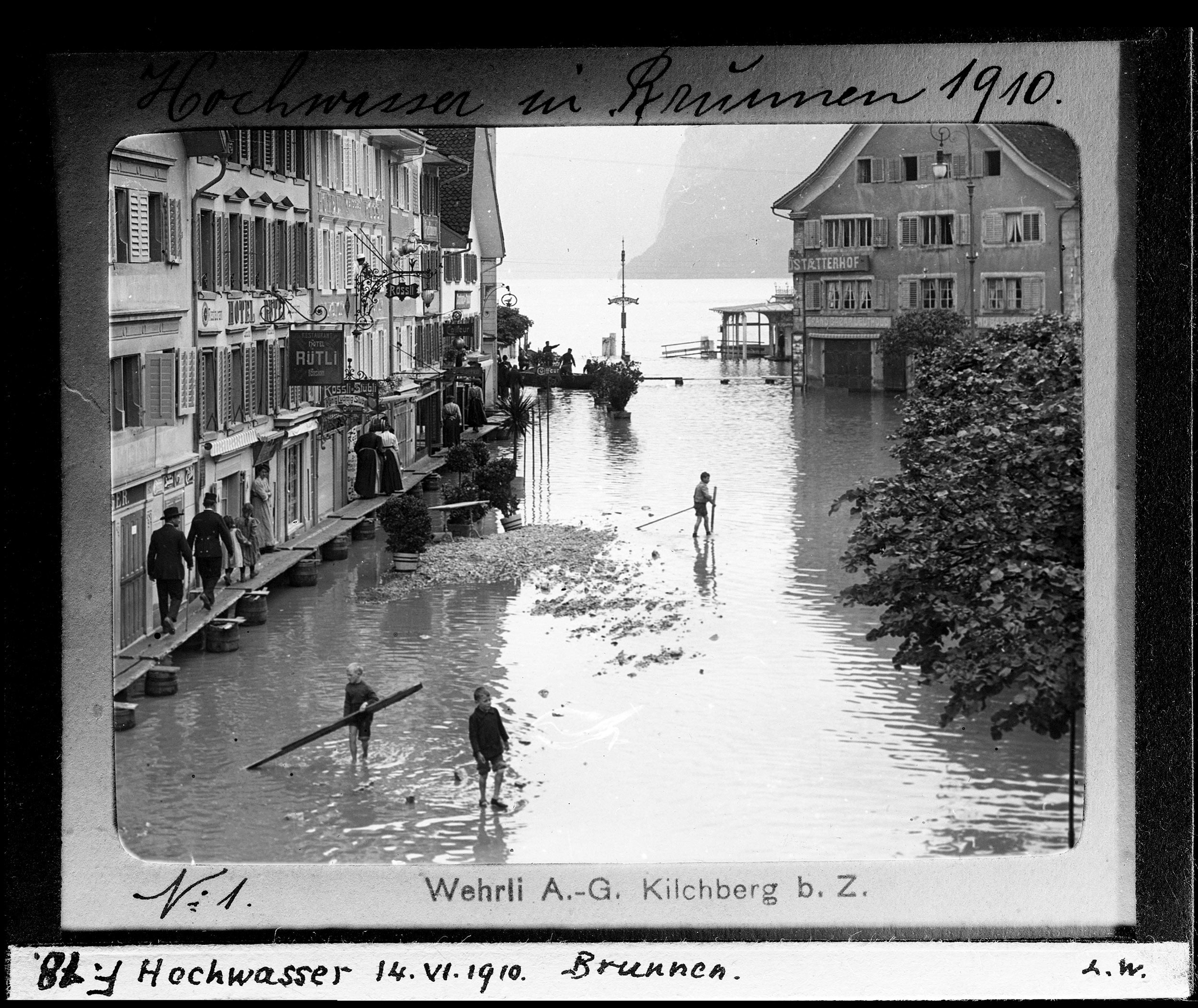Hochwasser im Juni 1910, Brunnen
