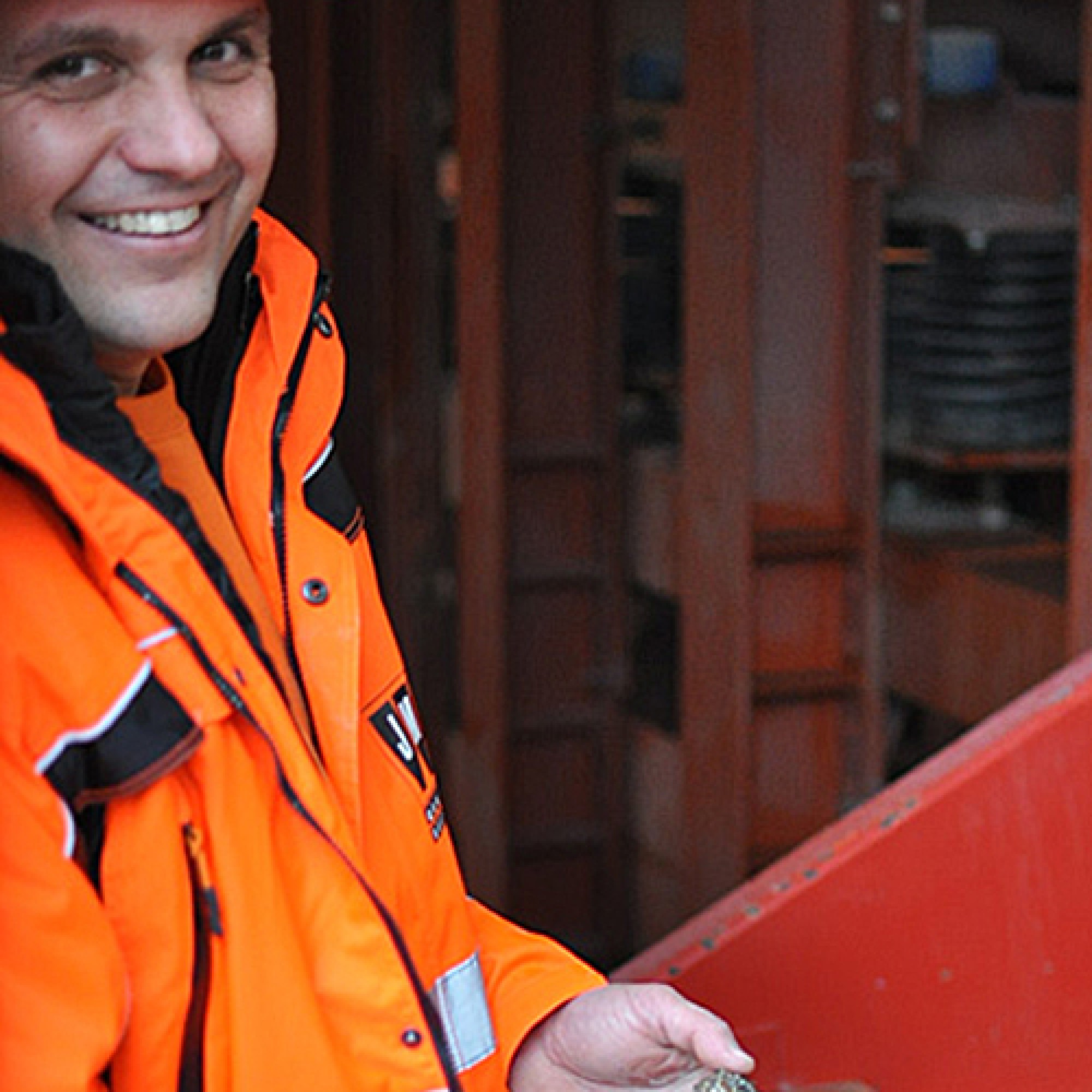 Arbeiter im Kieswerk. (Bild: Frédéric Zwicker)