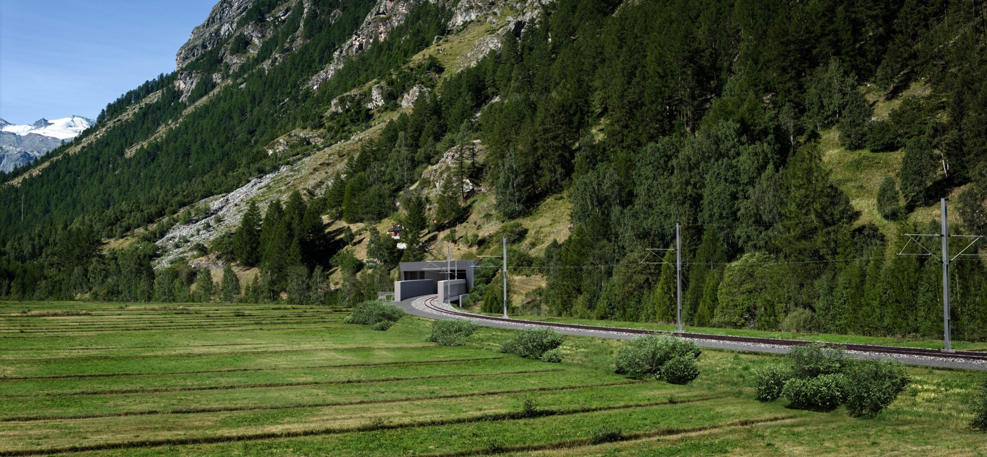 Bahntunnel Unnerchriz zwischen Täsch und Zermatt