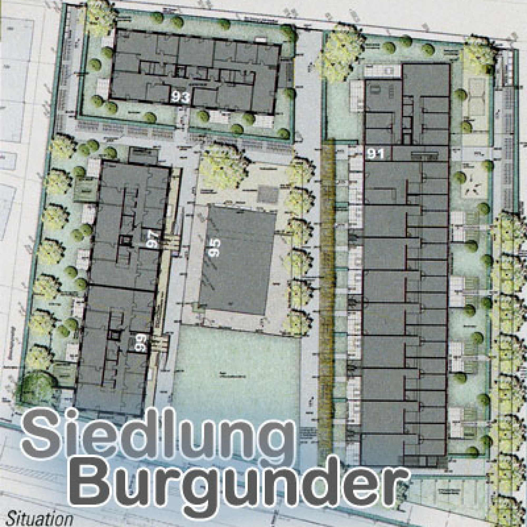 Autofreies Pionierprojekt: Siedlung Burgunder in Bern (Bild: zvg)