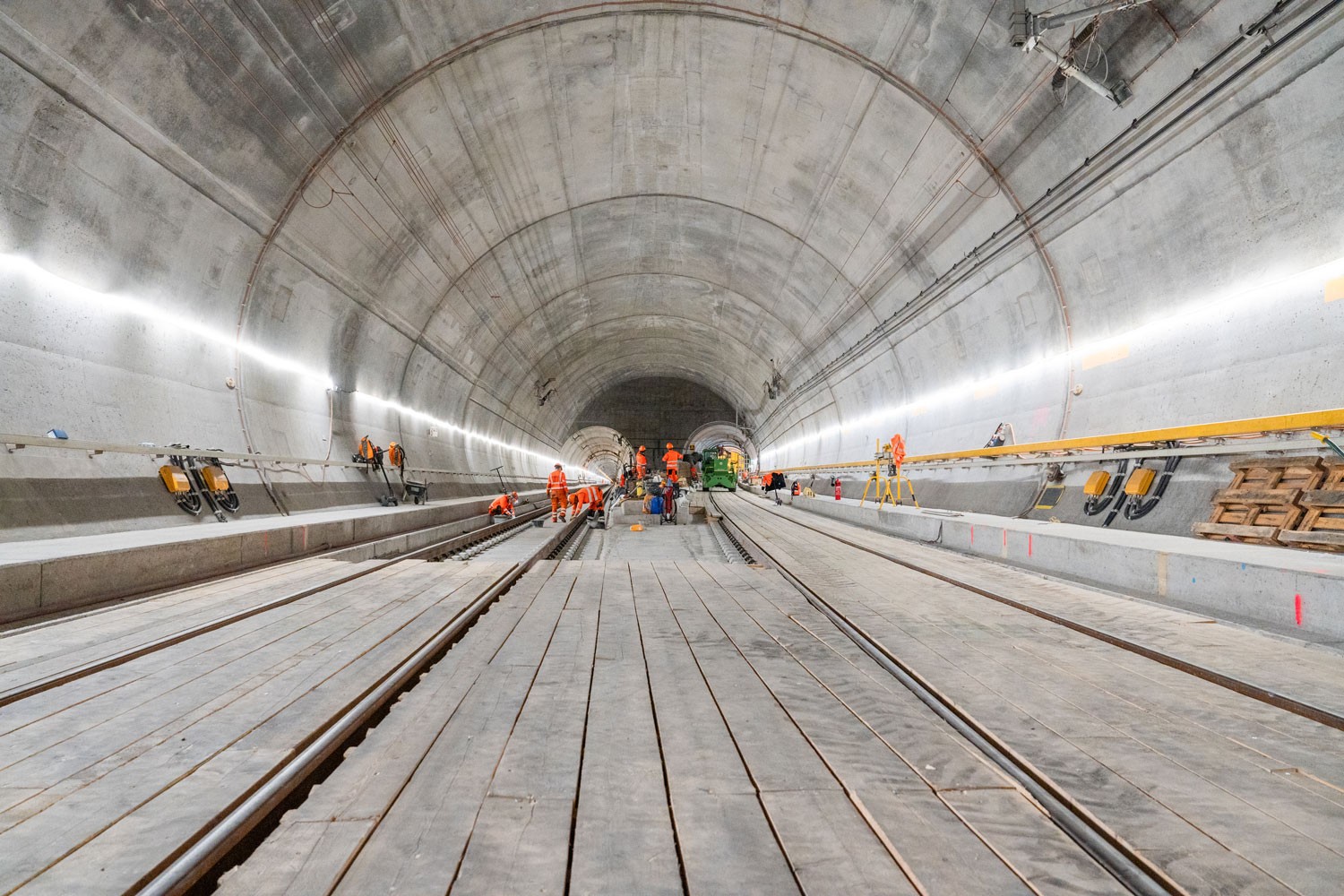 Arbeiten Gotthard Basistunnel Sanierung Mai 2024