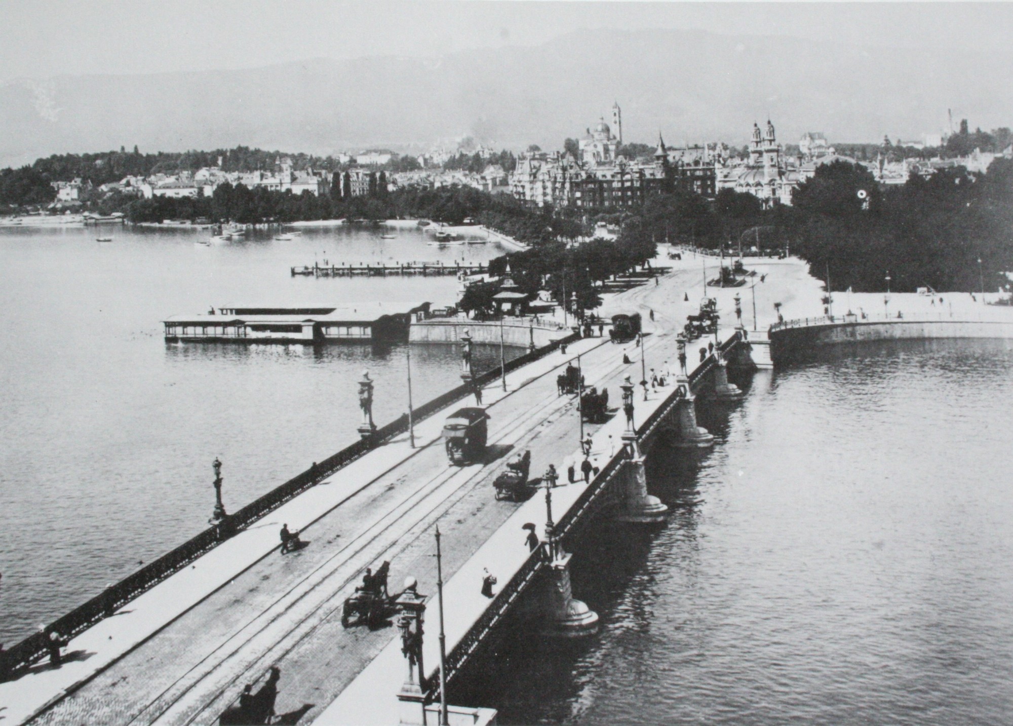 Quaibrücke Stadt Zürich um 1890