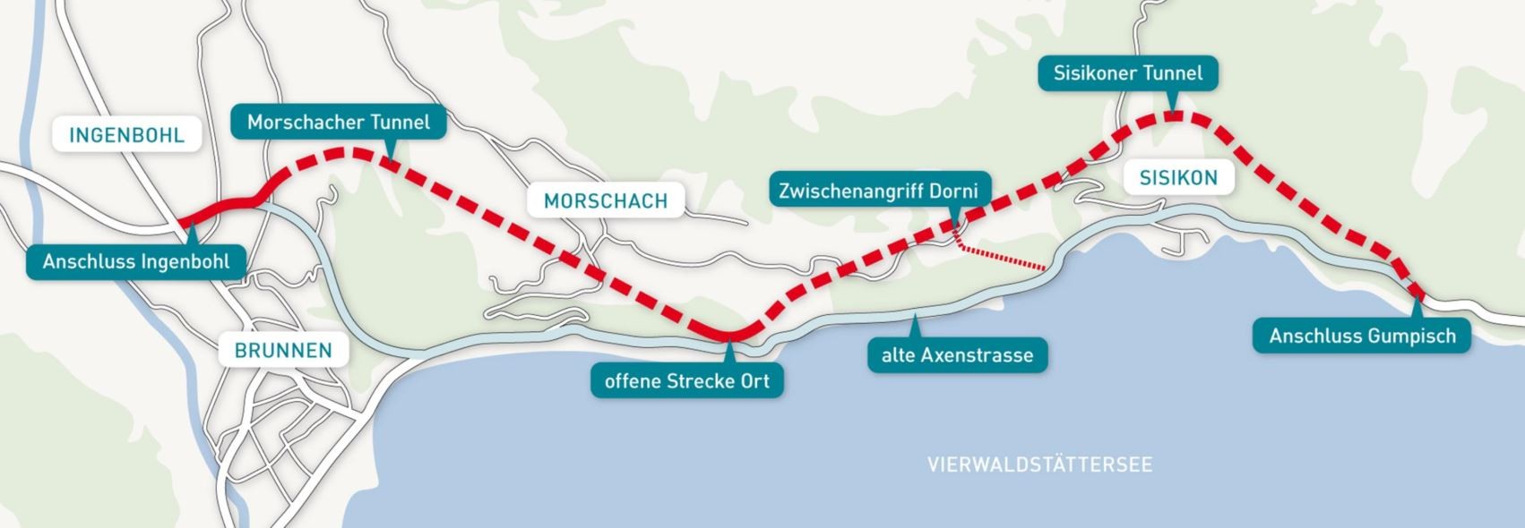 Implenia Sisikoner Tunnel - Neue Axenstrasse