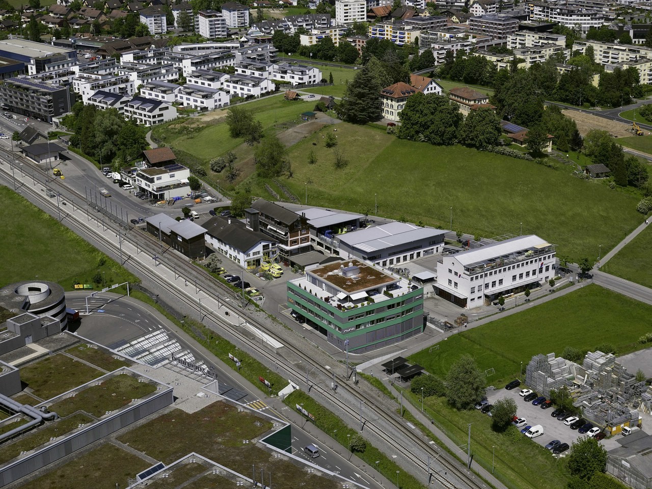 Areal beim Bahnhof Gemeinde Steinhausen ZG