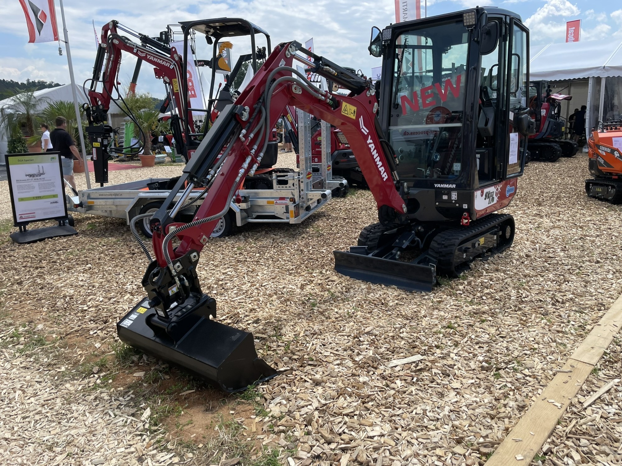 Elektrische Radlader, Dumper und Bagger Yanmar