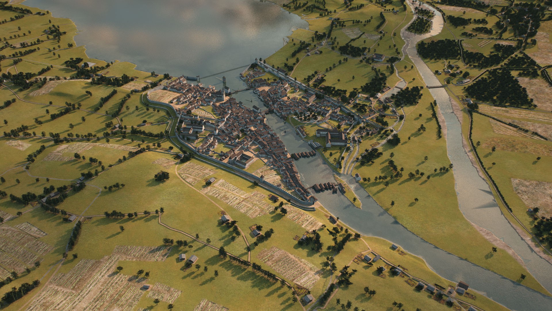 3D-Modell Stadt Zuerich um das Jahr 1500