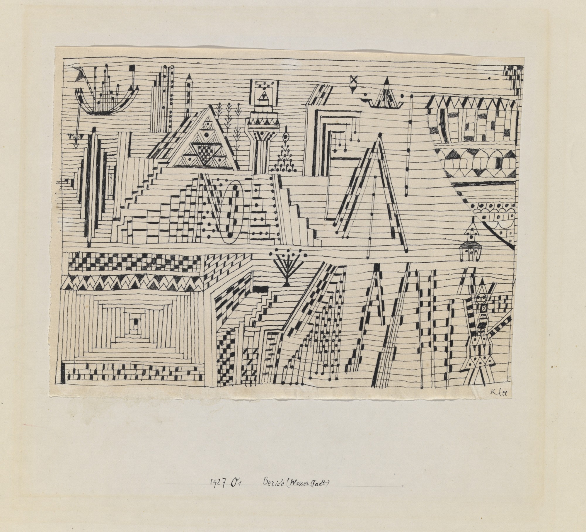 Paul Klee, "Beride (Wasserstadt)", 1927, 51