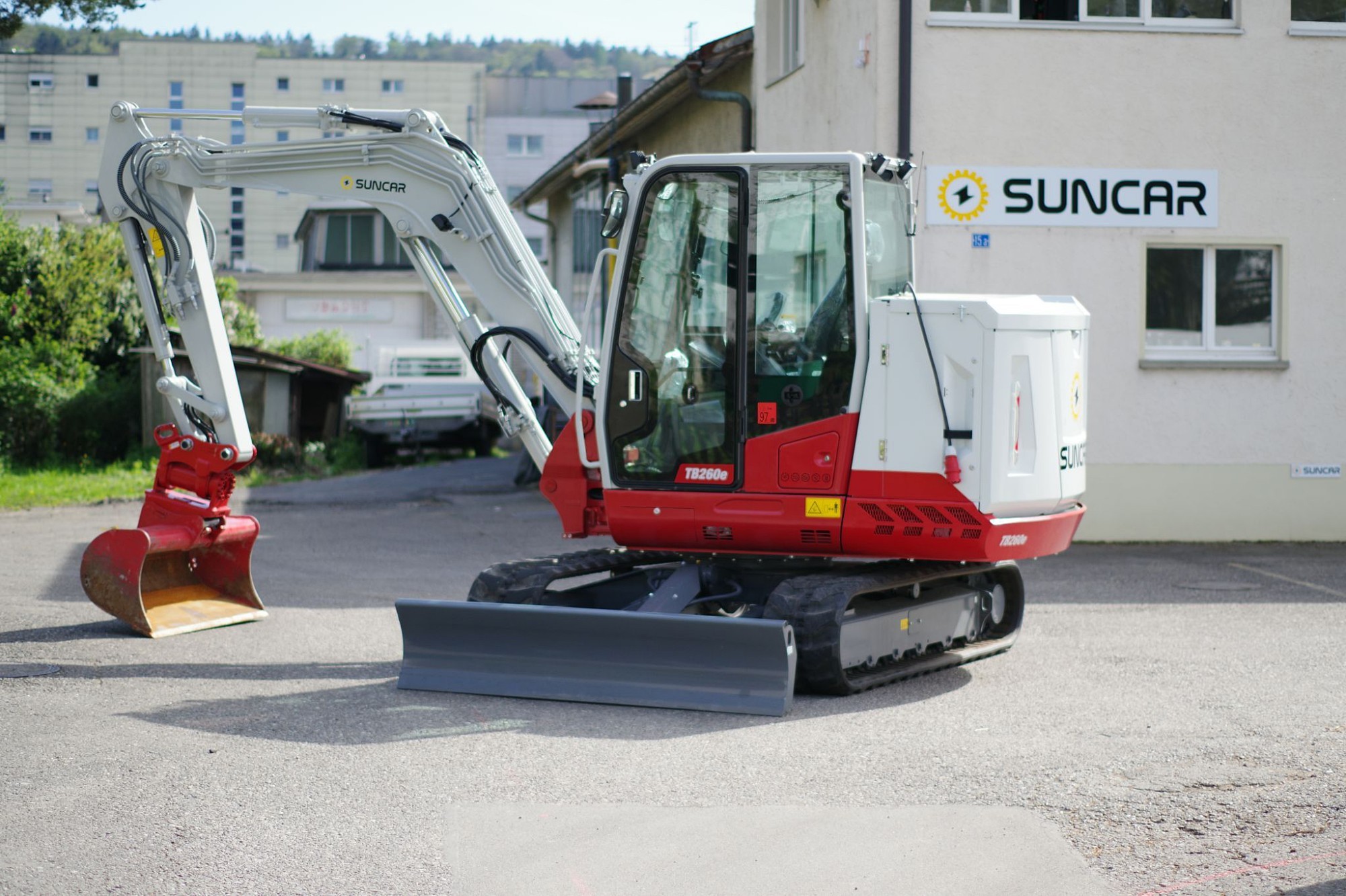 Elektrobagger Takeuchi TB260e, Huppenkothen, Suncar AG