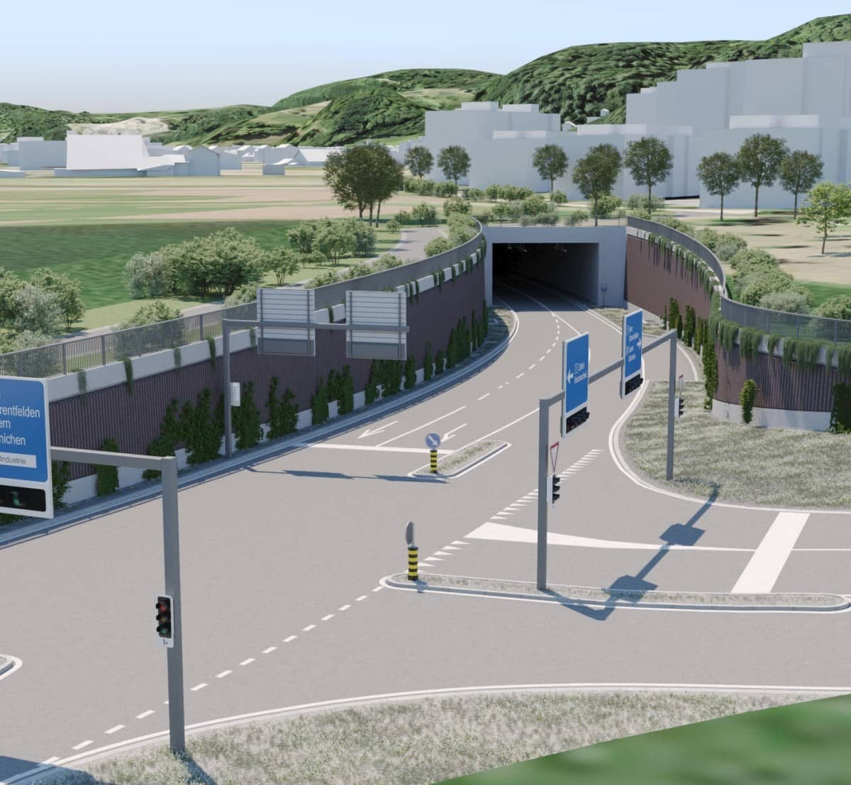 Verkehrsentlastung Raum Suhr Tunnelportal Wynematte