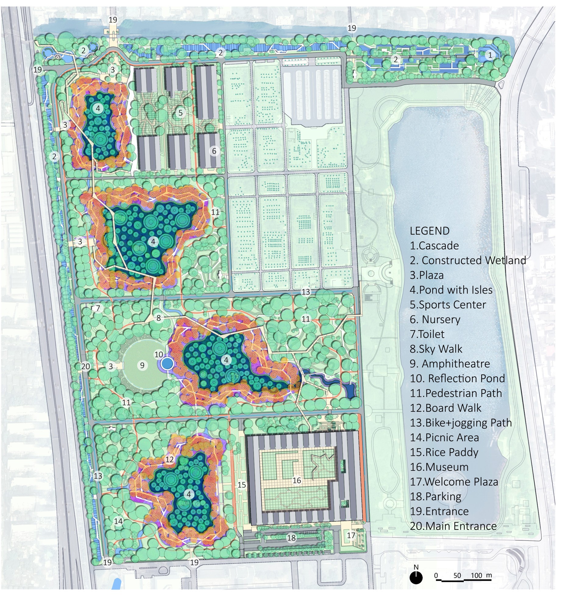 Benjakitti Forest Park, Plan