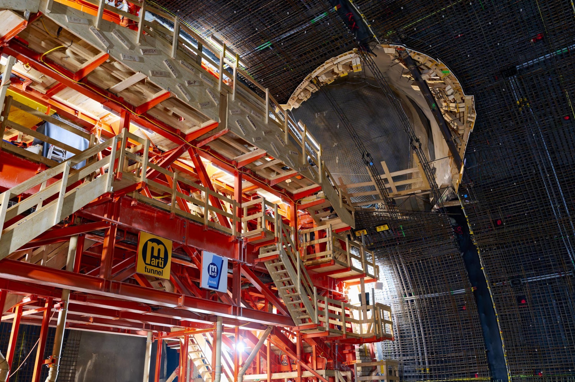 Bewehrung Kaverne Laupenstrasse Baustelle Bahnhof Bern