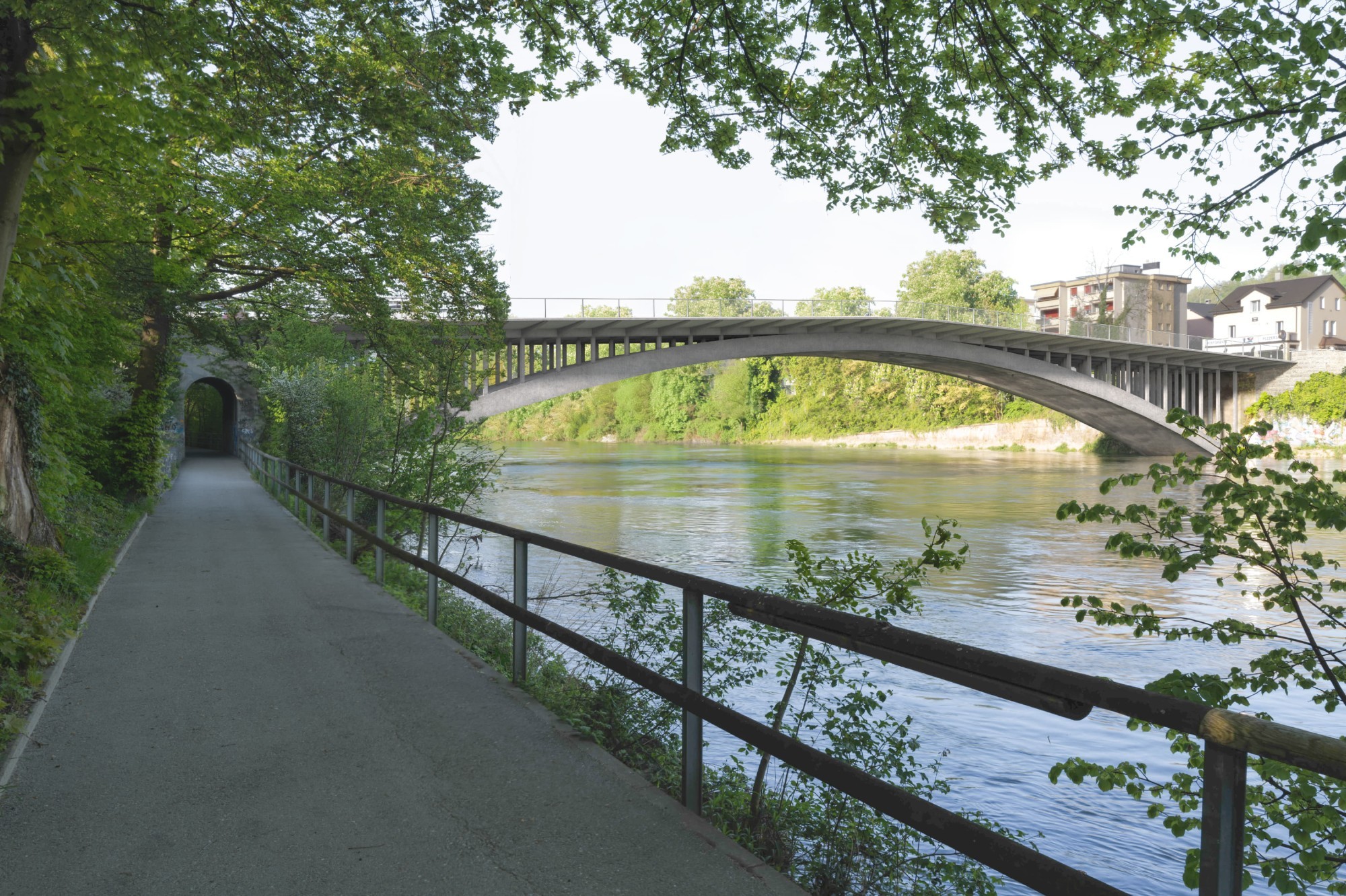 Neue Trimbacherbrücke bei Olten und Trimbach Solothurn