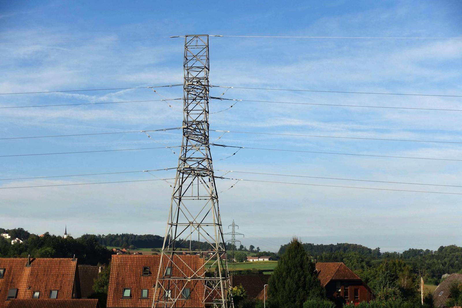 Mühleberg Stromleitungen