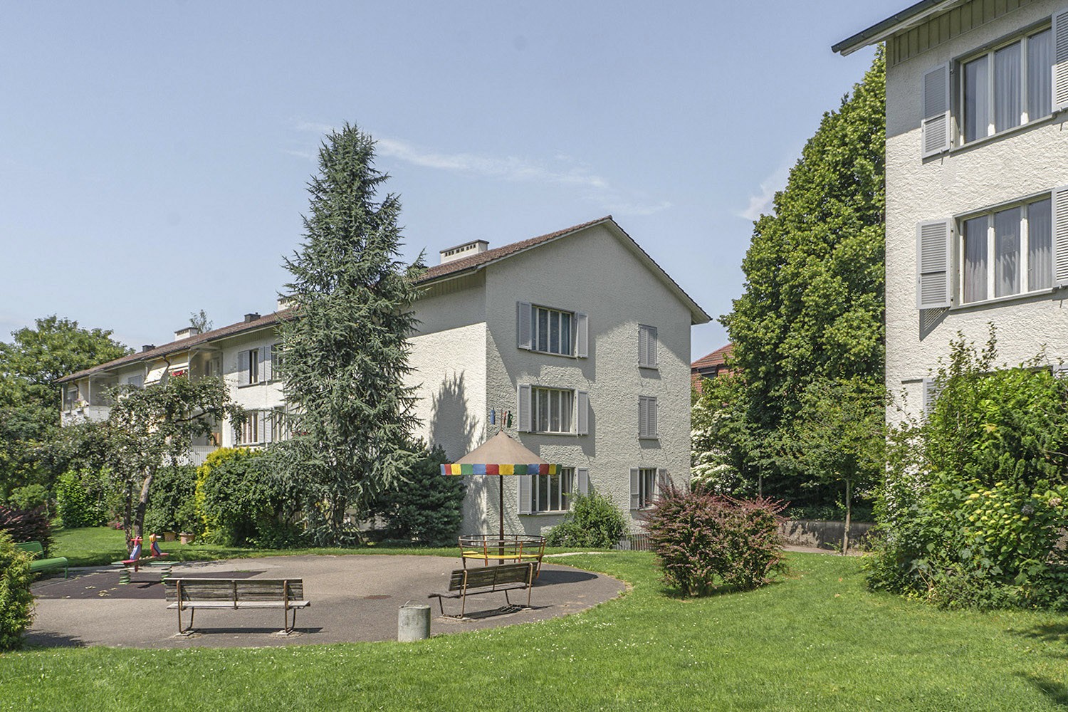 Siedlung Meienegg Bern Aussenraum Kinderspielplatz