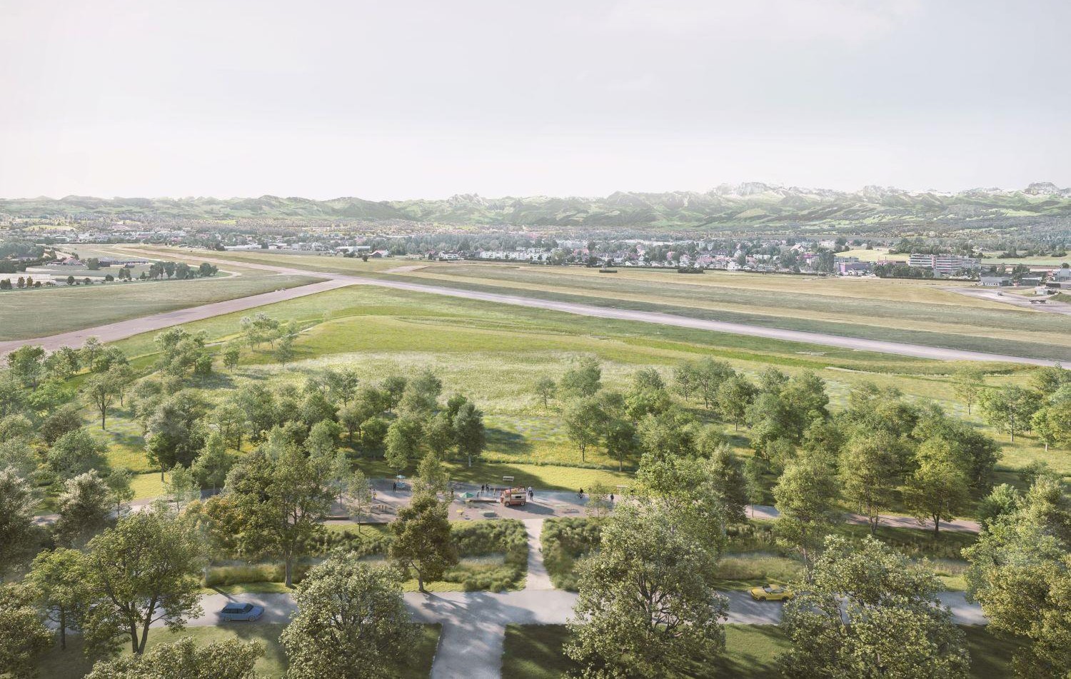 Flugfeldpark Innovationspark Zürich in Dübendorf