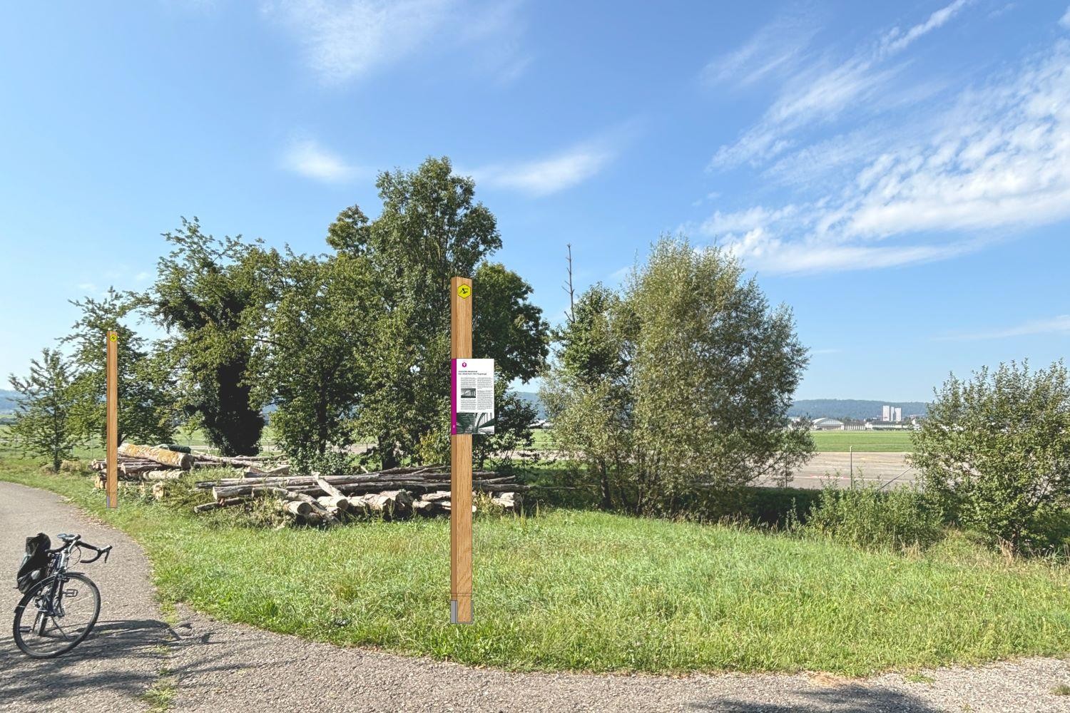 Flugweg Rundweg Innovationspark Zürich in Dübendorf