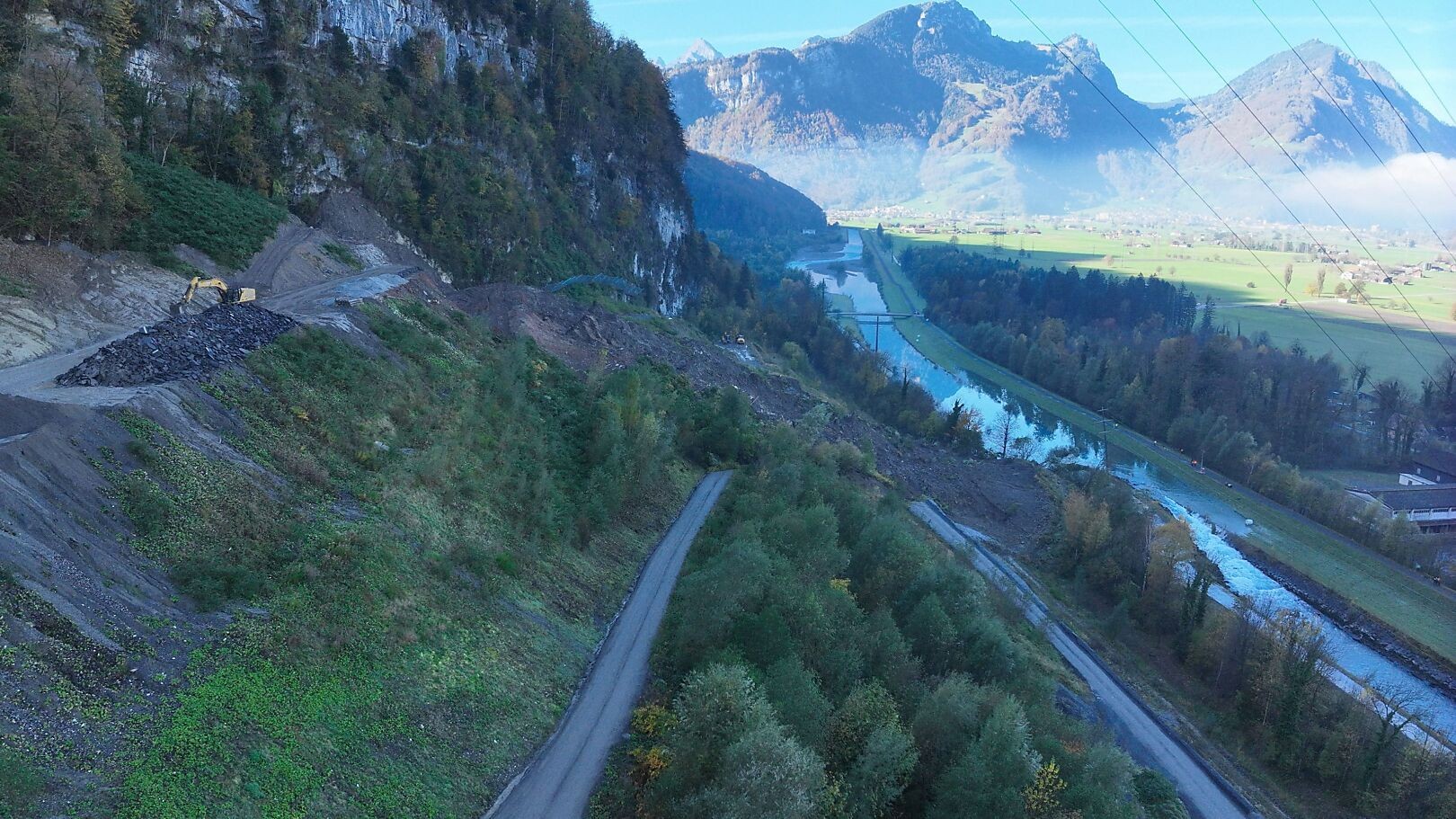 Erdrutsch Ardega Deponie Glarus Nord