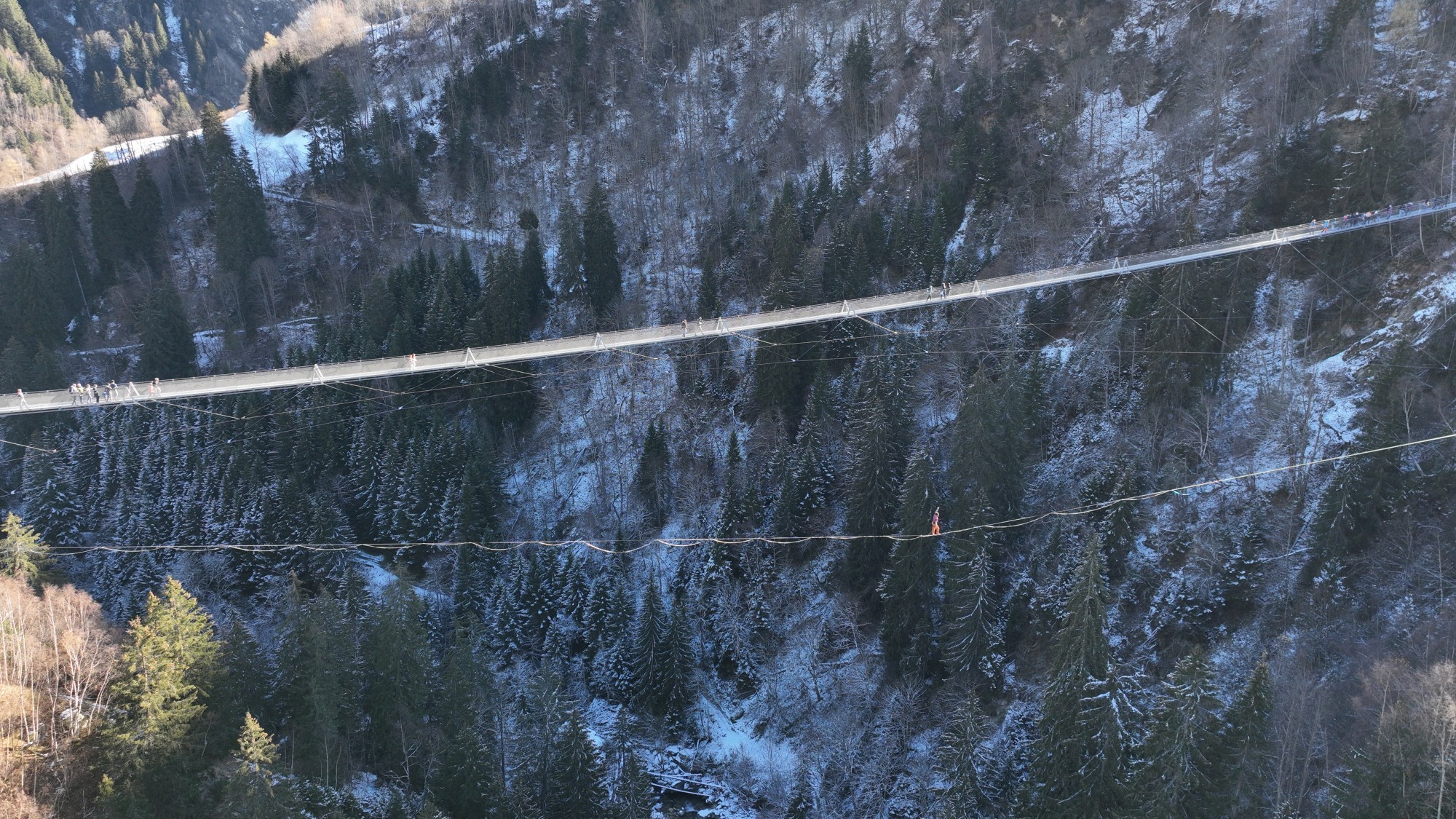 La Pendenta aus der Vogelperspektive