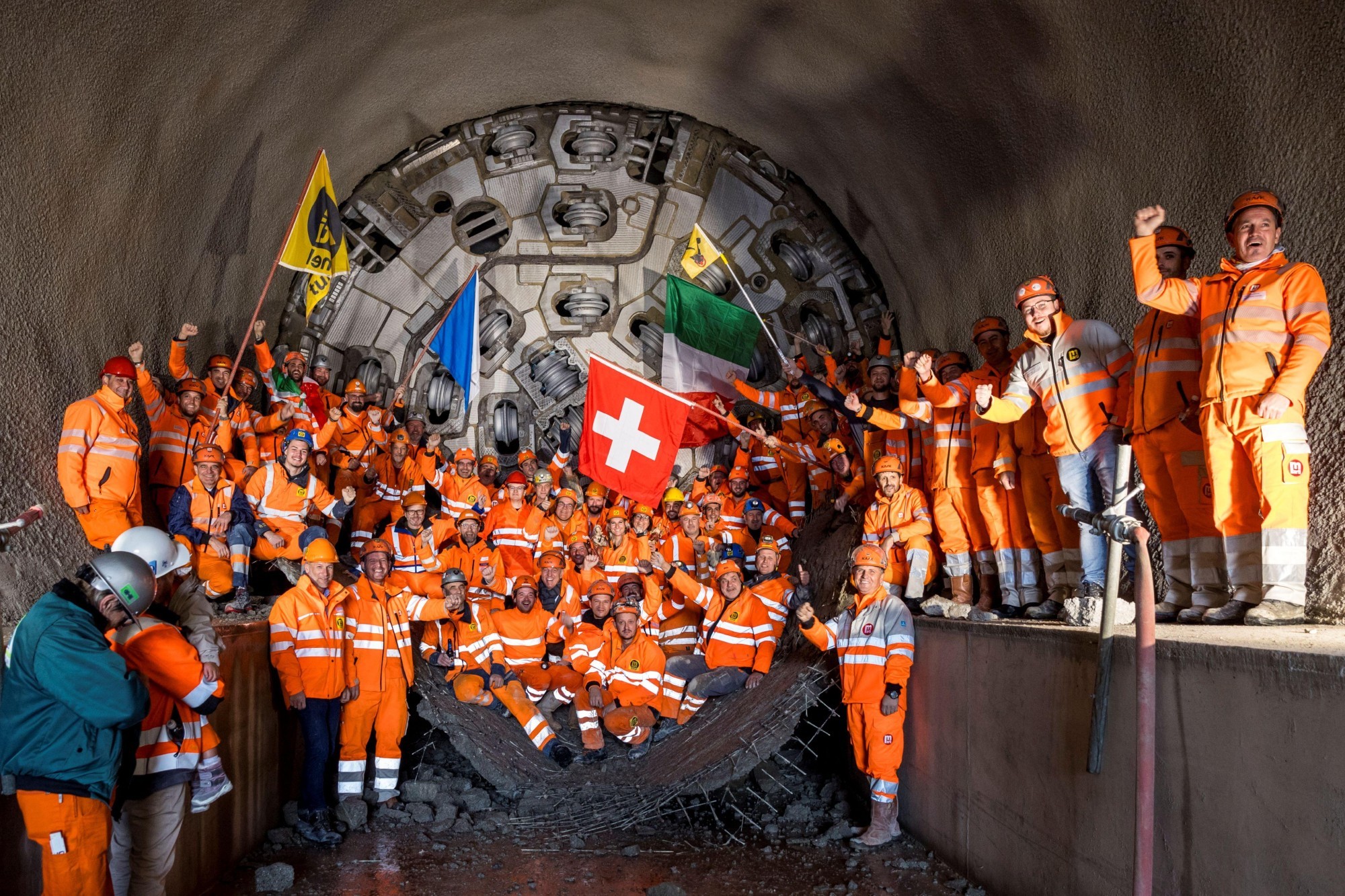 Durchstich Sihl Hochwasserstollen Thalwil