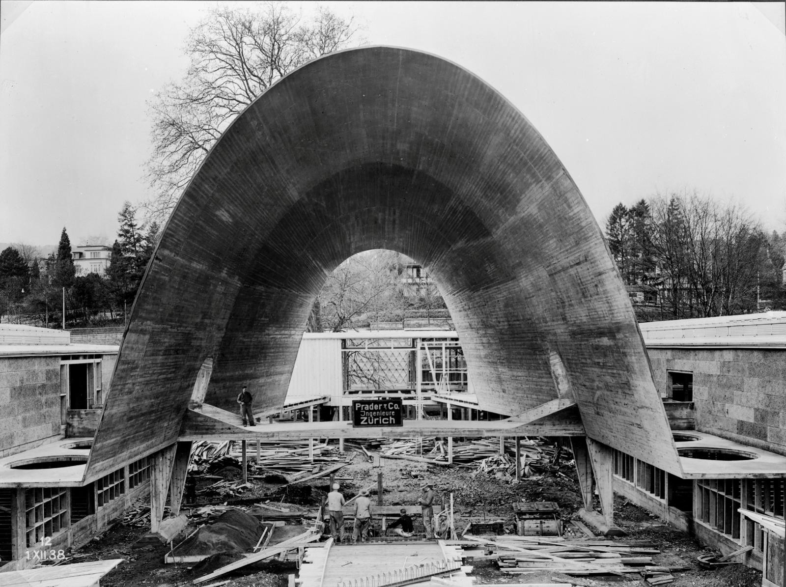 Gunit-Zementhalle für die Landesausstellung 1939