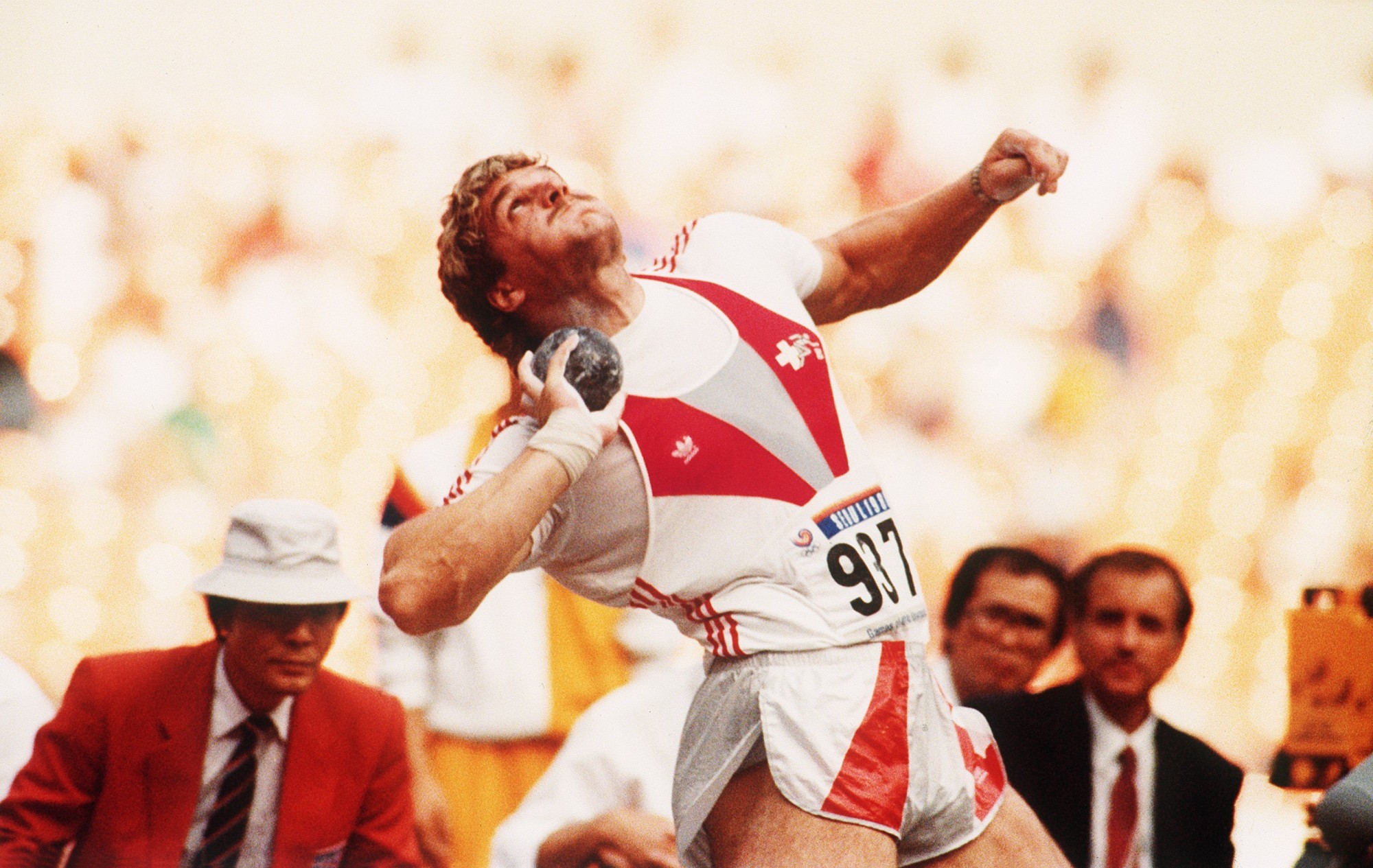 Werner Günthör an den Olympischen Spielen in Seoul.