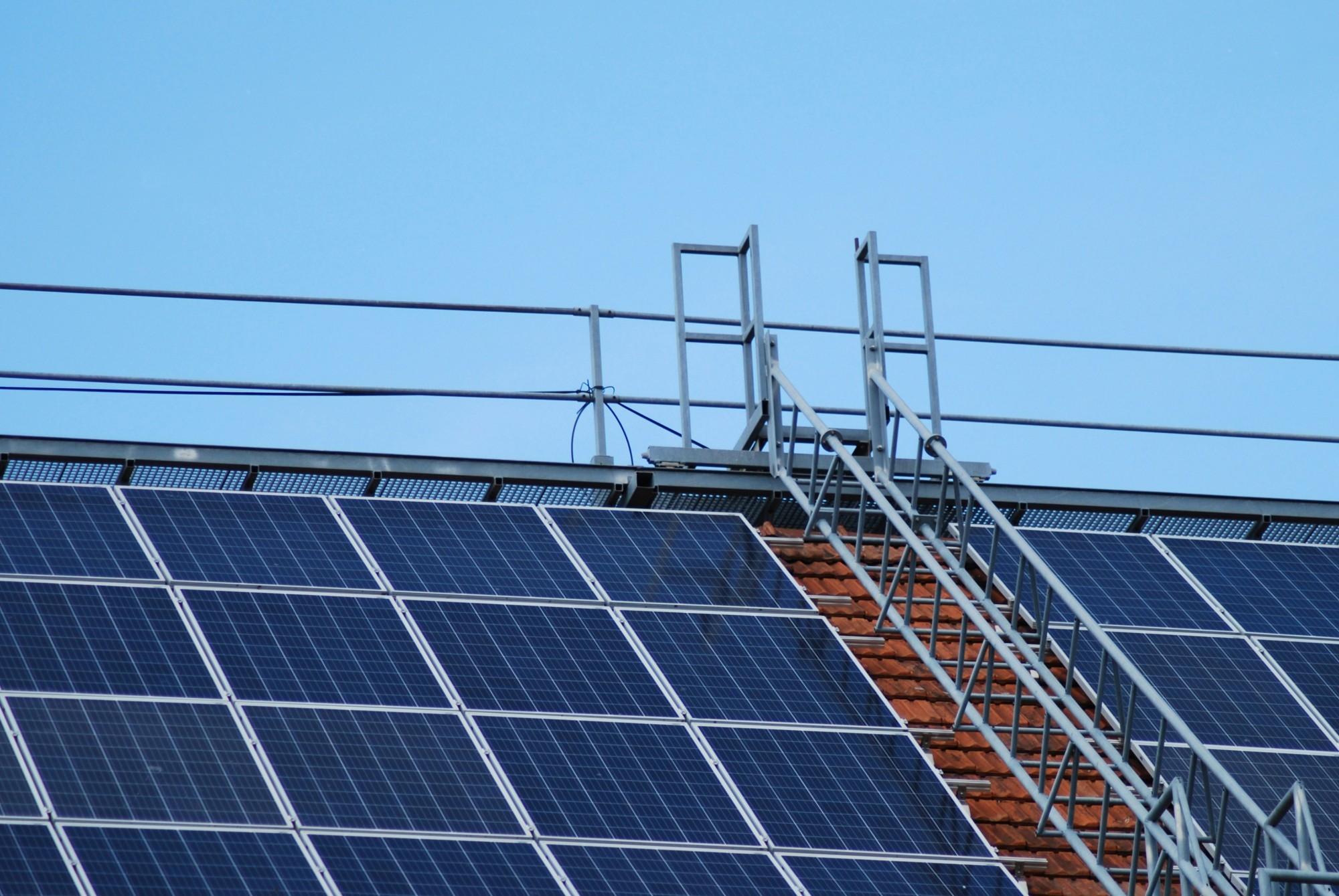 Solarpanels auf Hausdach