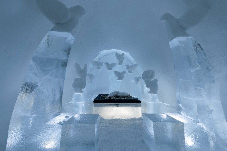 Icehotel 35 in Jukkasjärvi Schweden