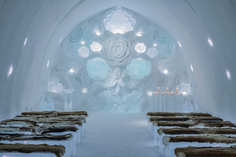 Icehotel 35 in Jukkasjärvi Schweden