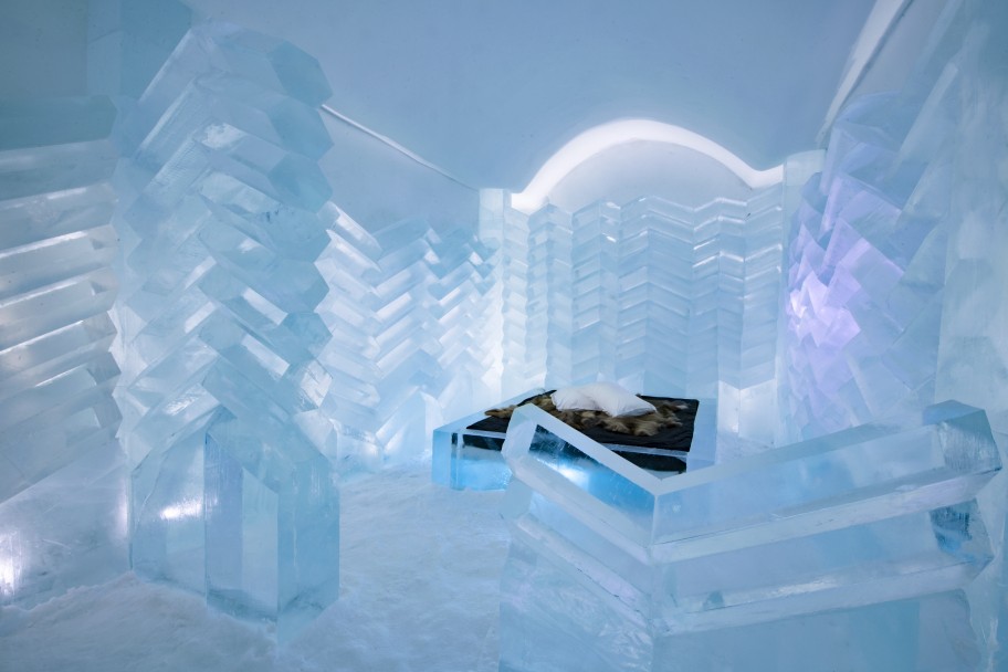 Icehotel 35 in Jukkasjärvi Schweden Zig Zag