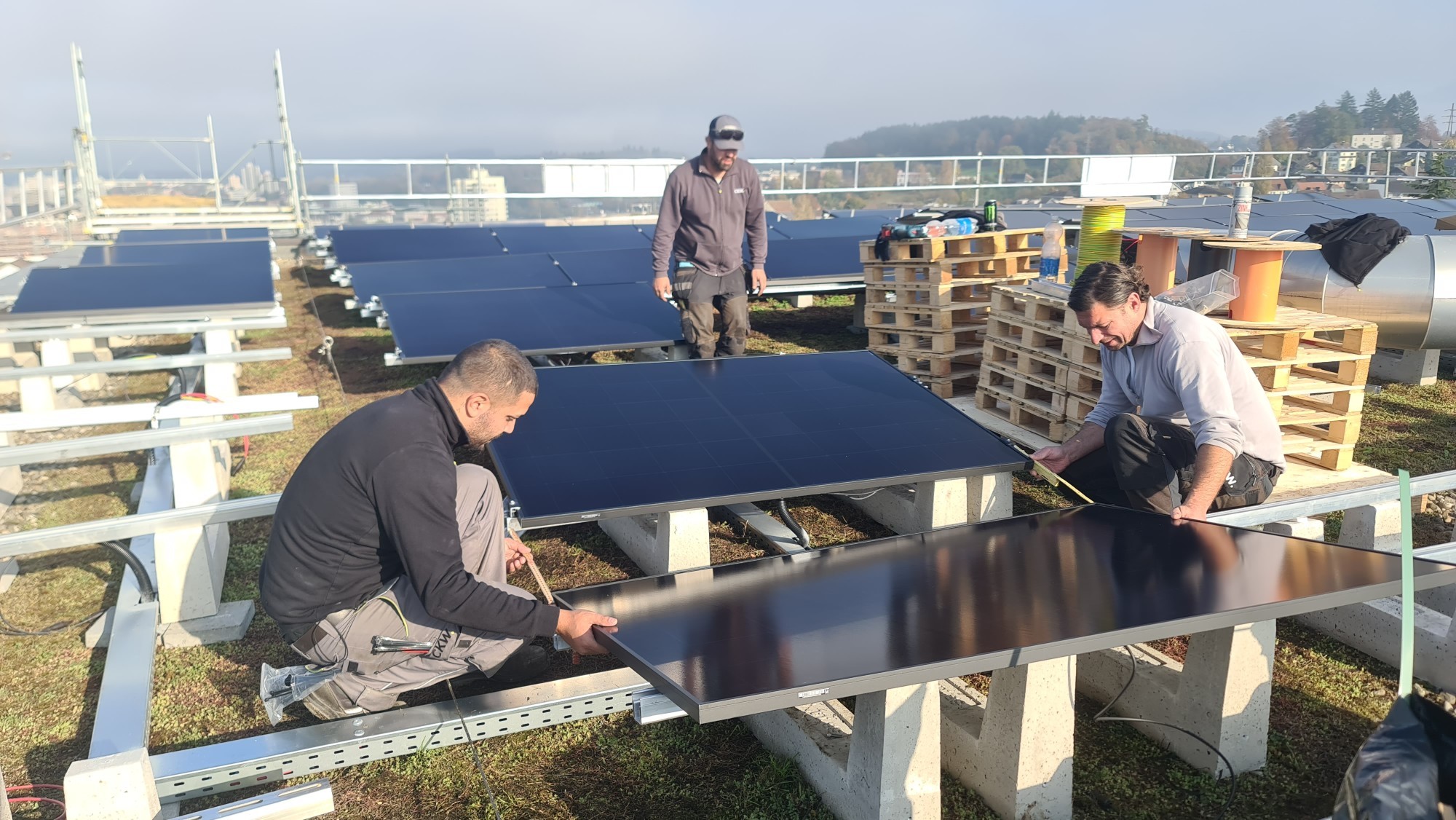 PV-Anlage auf Stadtarchiv Luzern