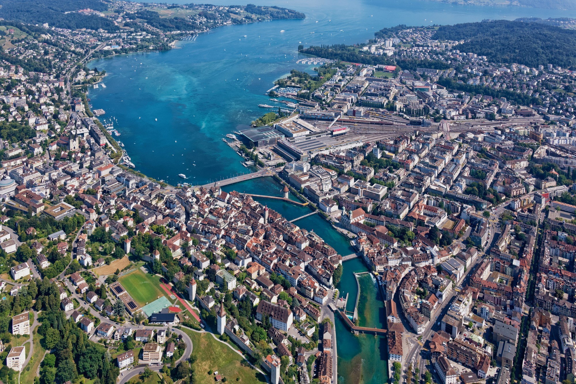 Luzern, Luftaufnahme