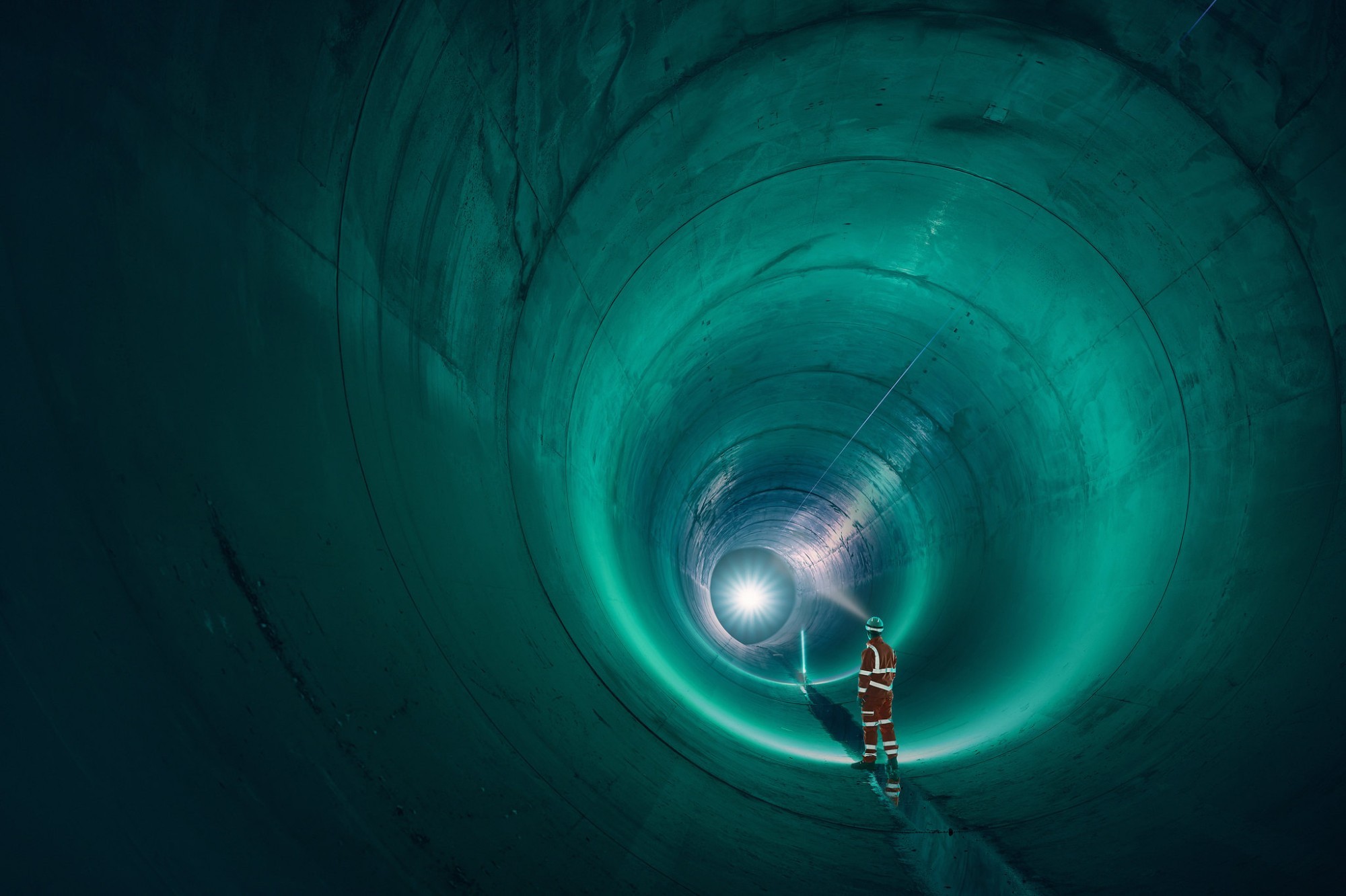 Blick in den "London Tideaway"-Tunnel