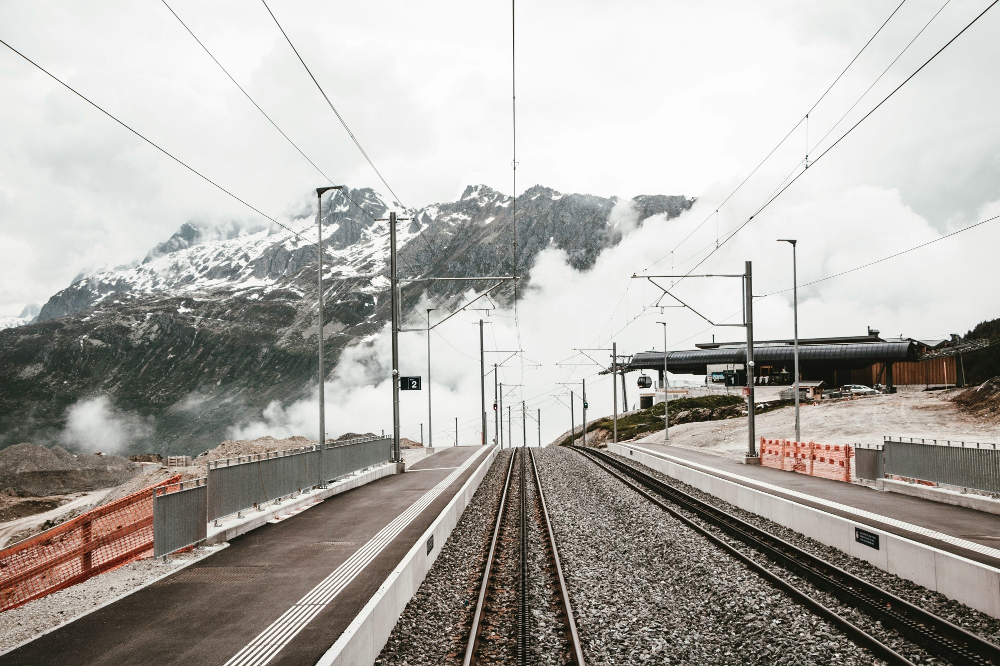 Bahnlinie in Luzern