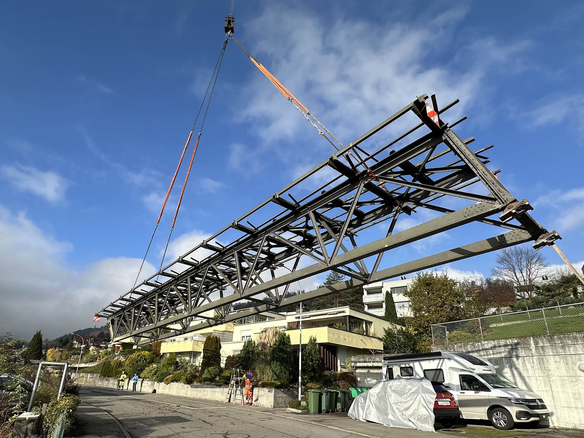 Ausbau Stahlbrücke Sonnenbergbahn Kriens