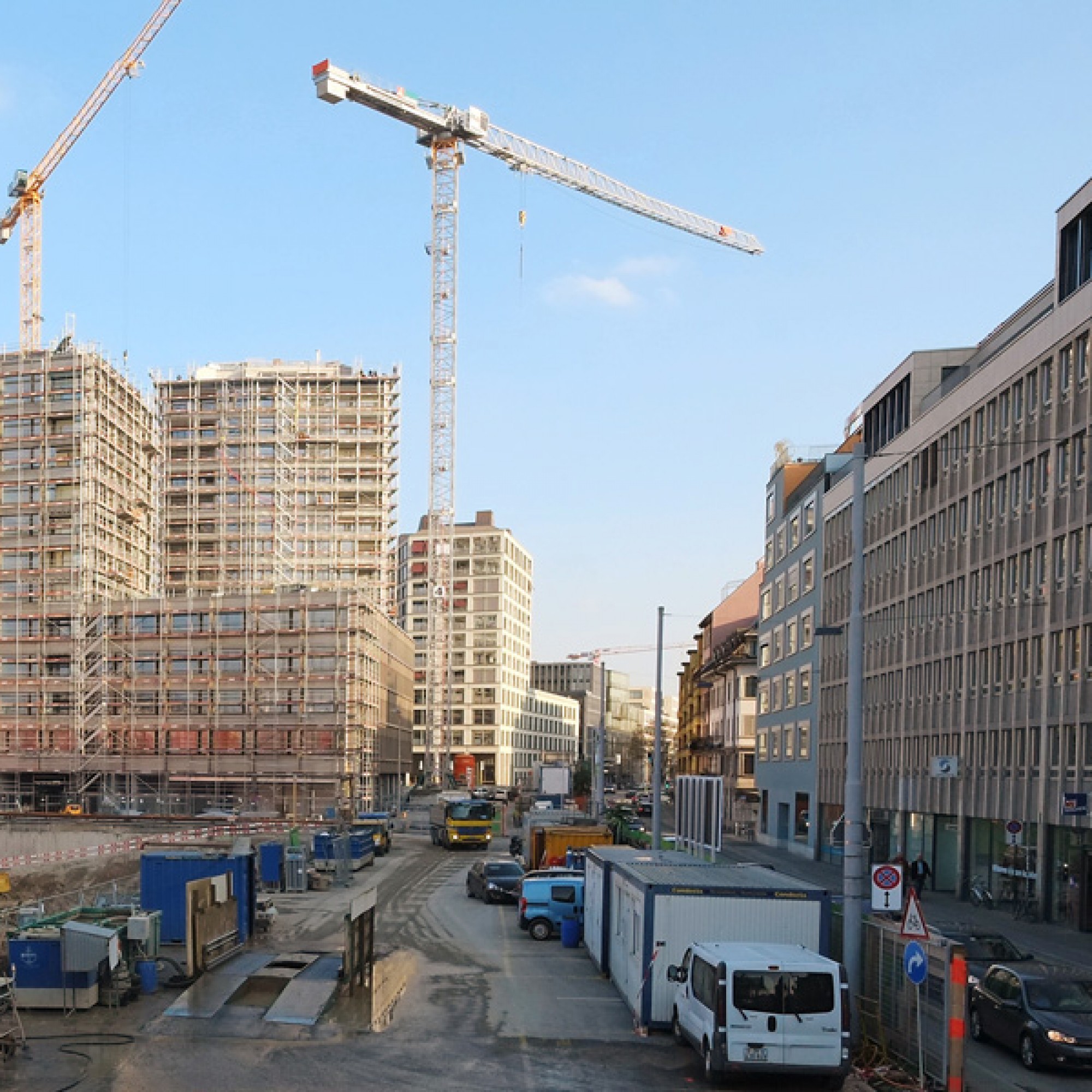 Baustelle Europaallee in Zürich (Urs Rüttimann)