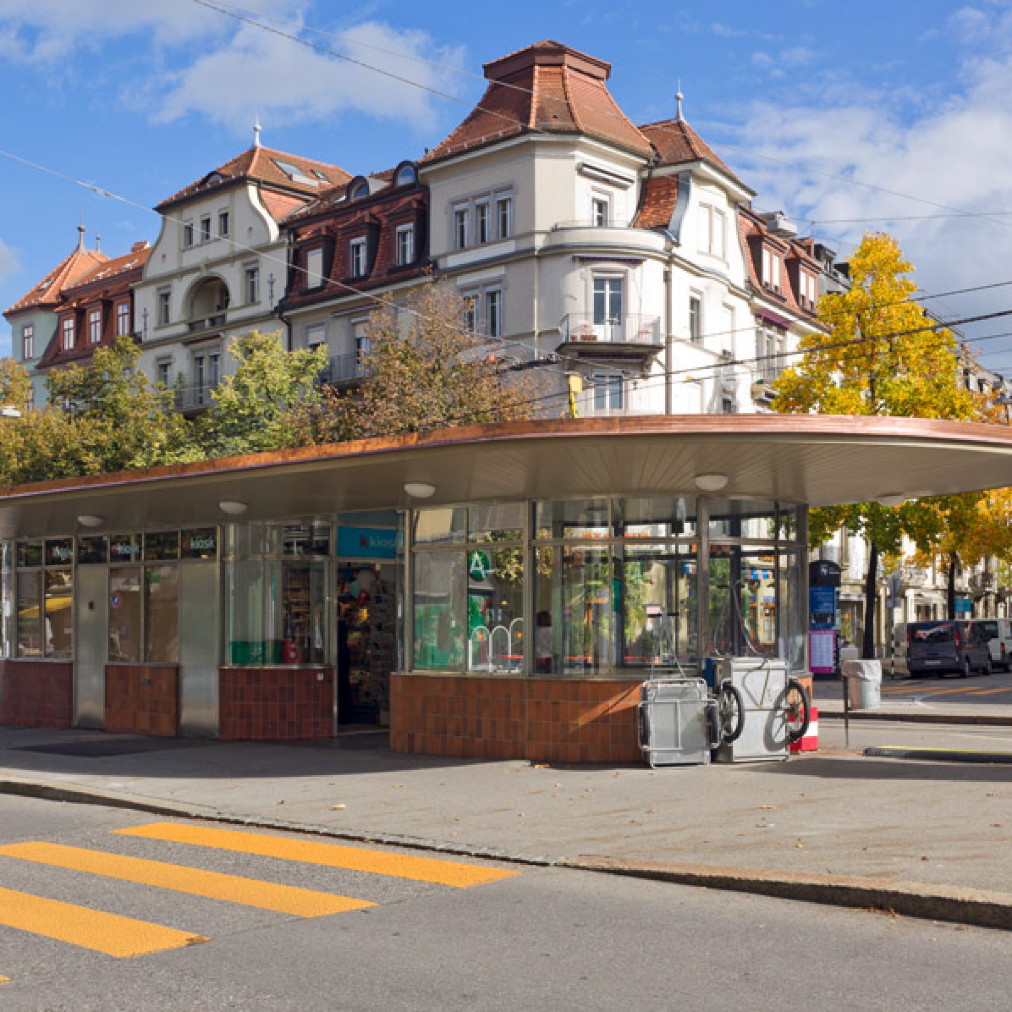 Die Tramwartehalle nach der Renovation (zvg)