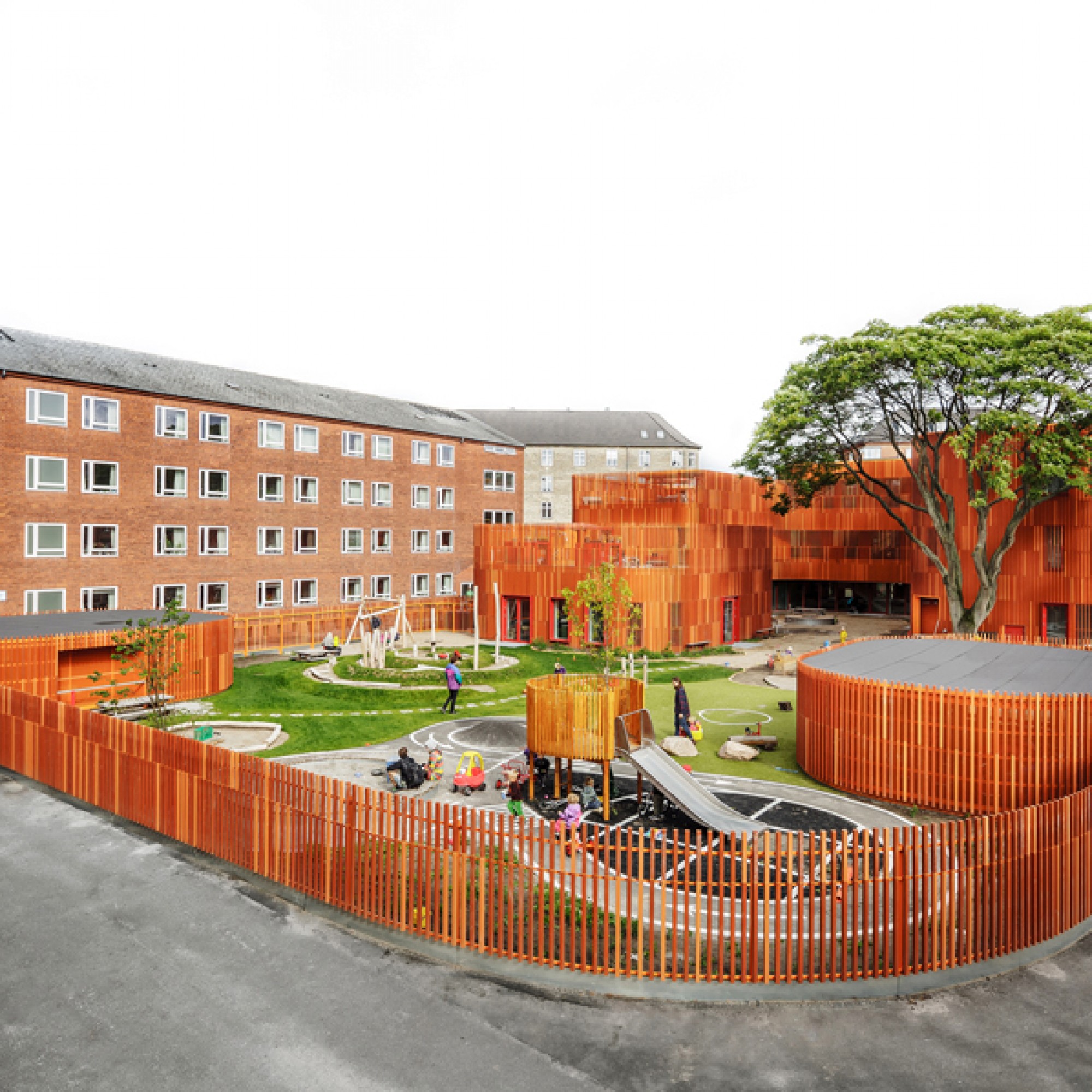 Kindergarten, Kopenhagen, Dänemark. Architekten: Cobe (Rasmus Hjortshøj, miesarch.com, PD)