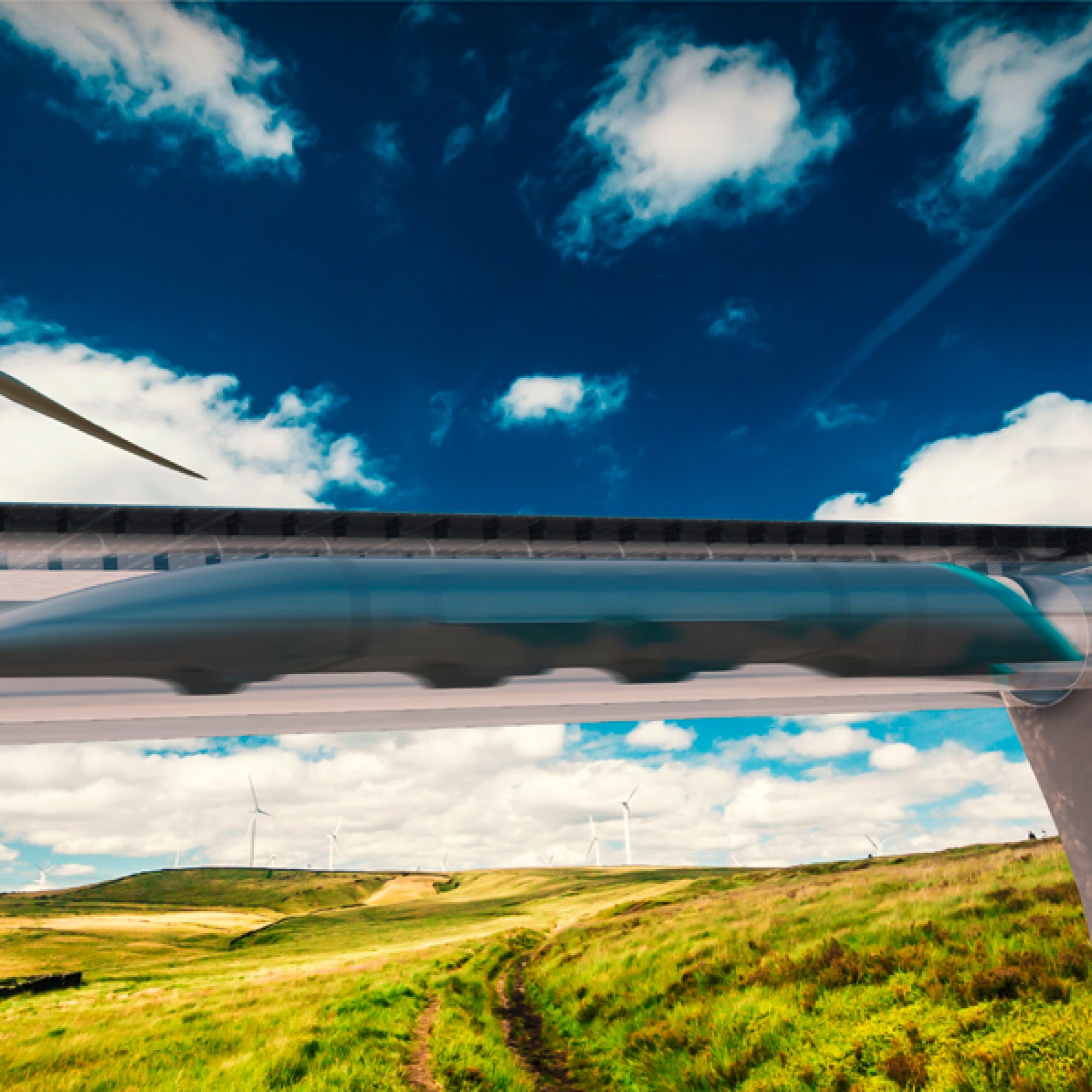 Der Hyperloop düst vorerst lediglich über eine Strecke von zirka acht Kilometern. (zvg)