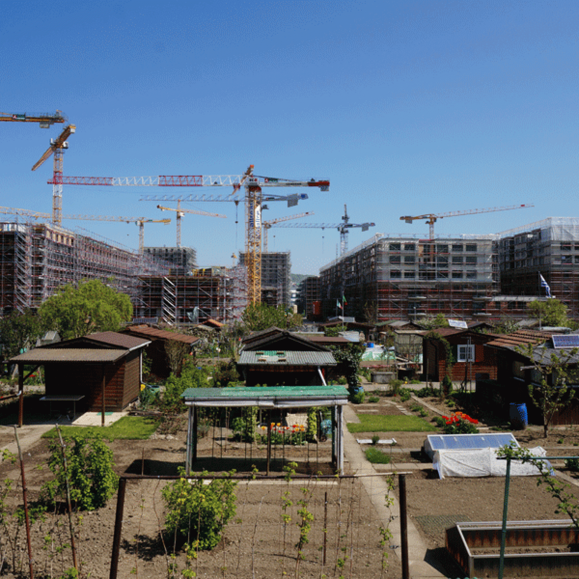 Die Metropolitanregion Zürich soll hauptsächlich in den Stadtlandschaften aller dazugehörigen Kantone wachsen, wie etwa hier in der Stadtzürcher Überbauung Freilager. Bild: Gabriel Diezi