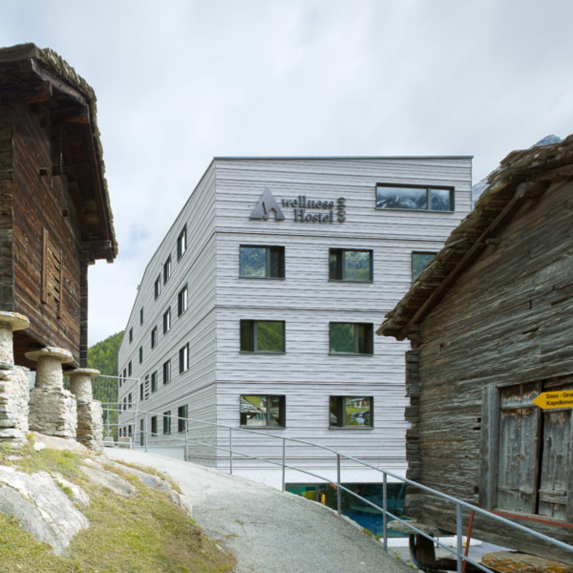 Region Mitte, Platz 3: Wellnesshostel4000 & Aqua Allalin in Saas-Fee VS (Ruedi Walti/Prix Lignum 2015)