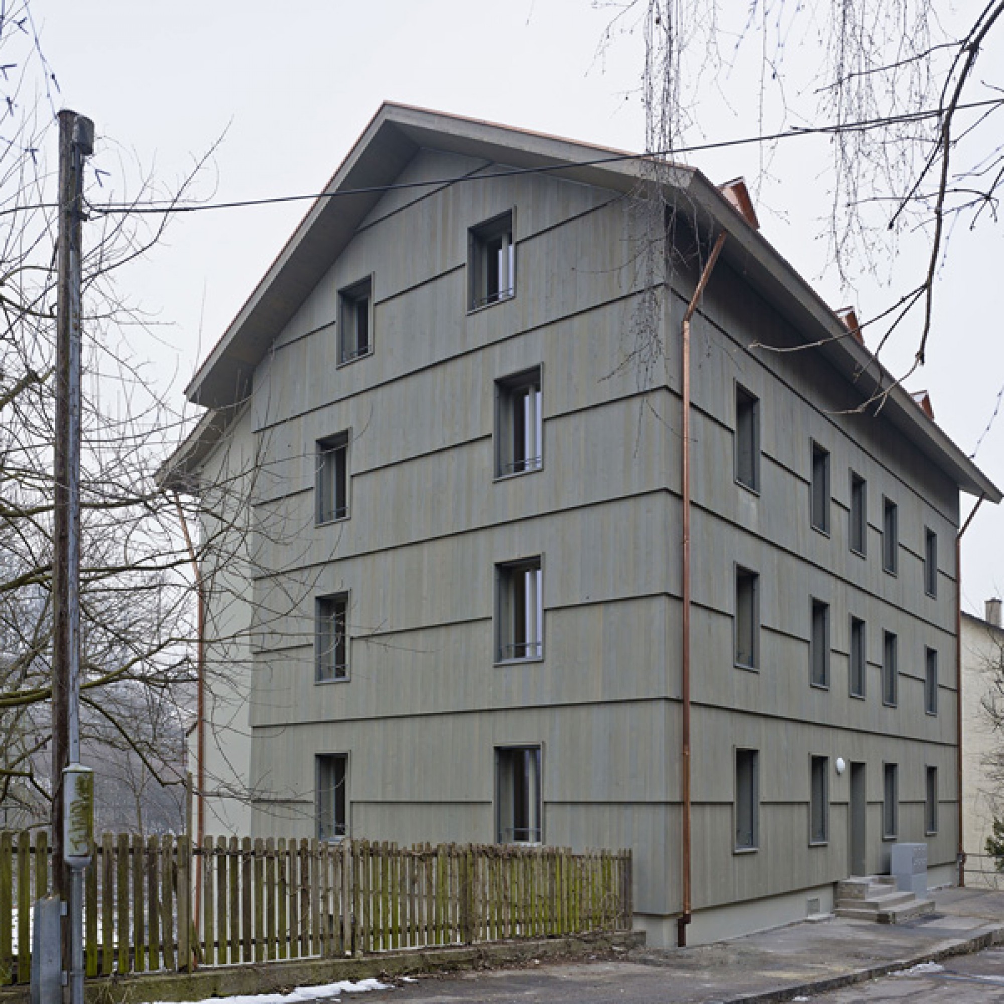 Region Mitte, Anerkennung: Wohnhaus an der Jurastrasse 59 in Bern (Rolf Siegenthaler/Prix Lignum 2015)