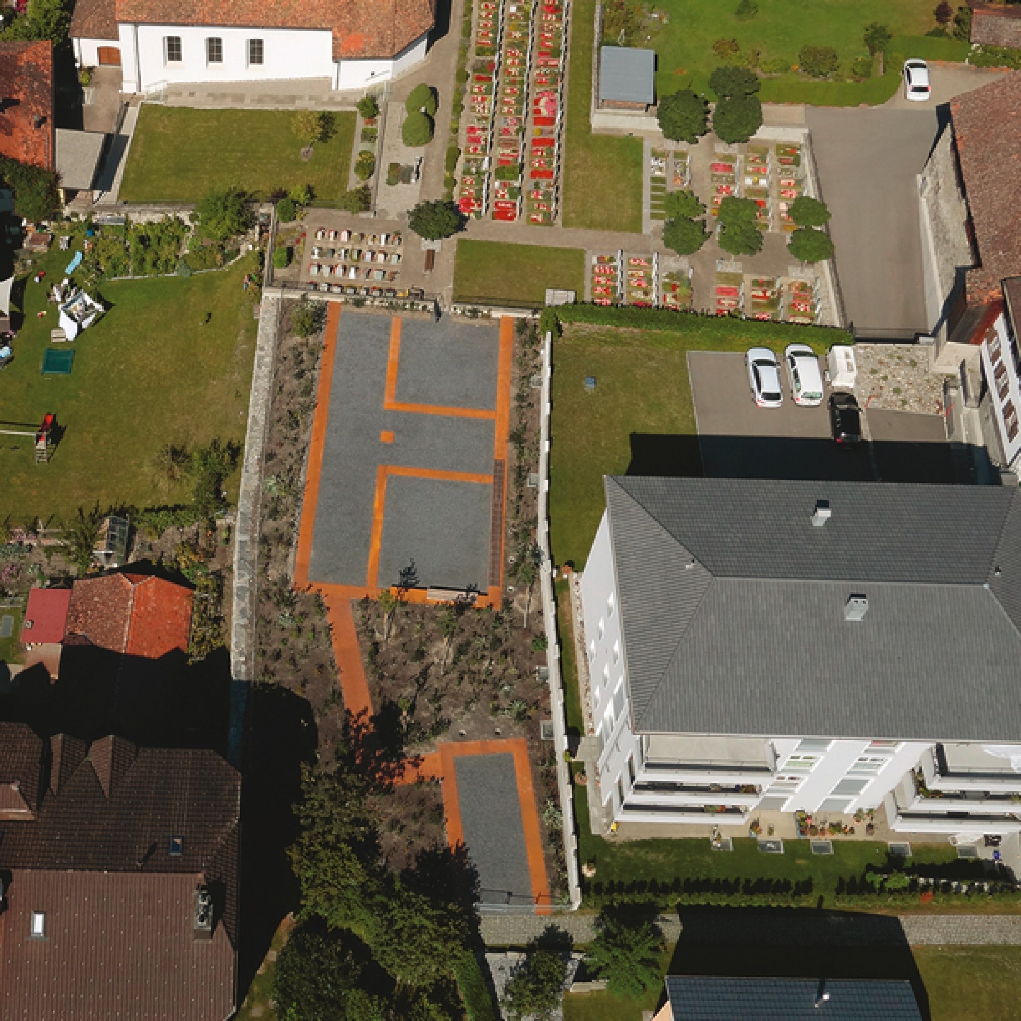 Der Königshof befand sich mitten im Ort, in der Nähe der Kirche. (PD)