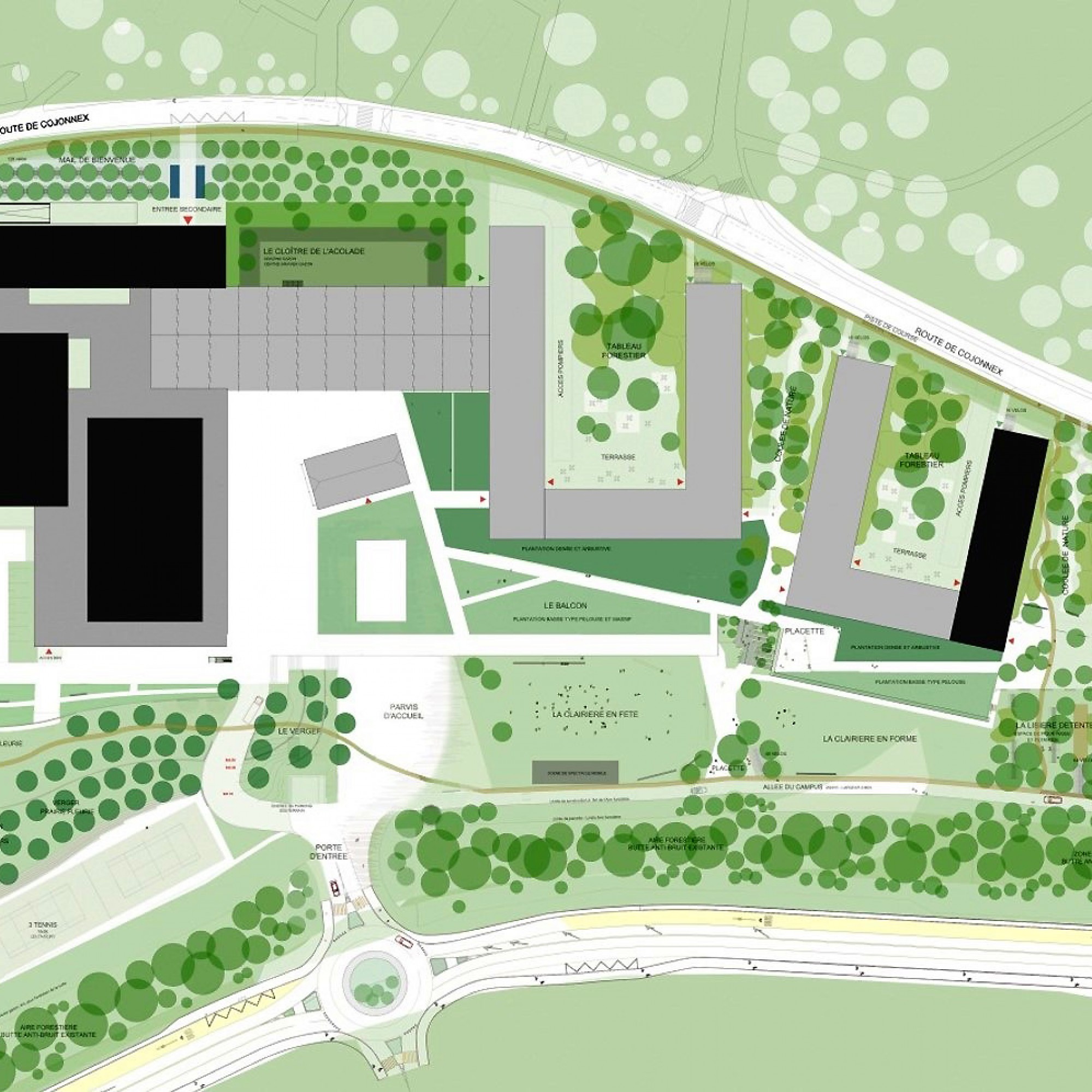 Plan des Campus. (EHL)