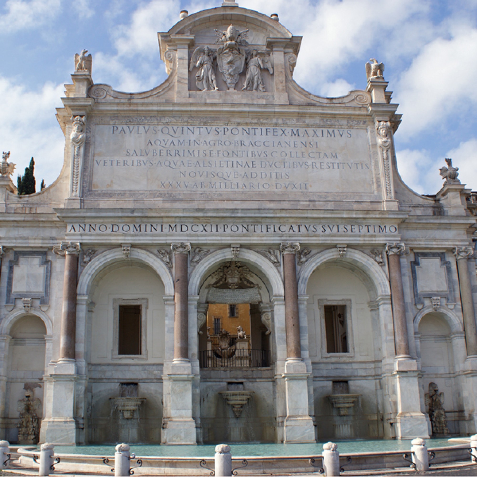 Die Fontana dell`Acqua Paola sucht einen zahlungskräftigen Sponsor (Foto: Randi Hausken-Wikimedia Commons)