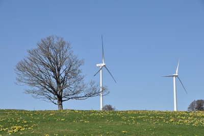   2011 war ein Rekordjahr für die Schweizer Windenergie. Auch auf dem Mont Crosin im Berner Jura. (Bild: Marcel Müller)