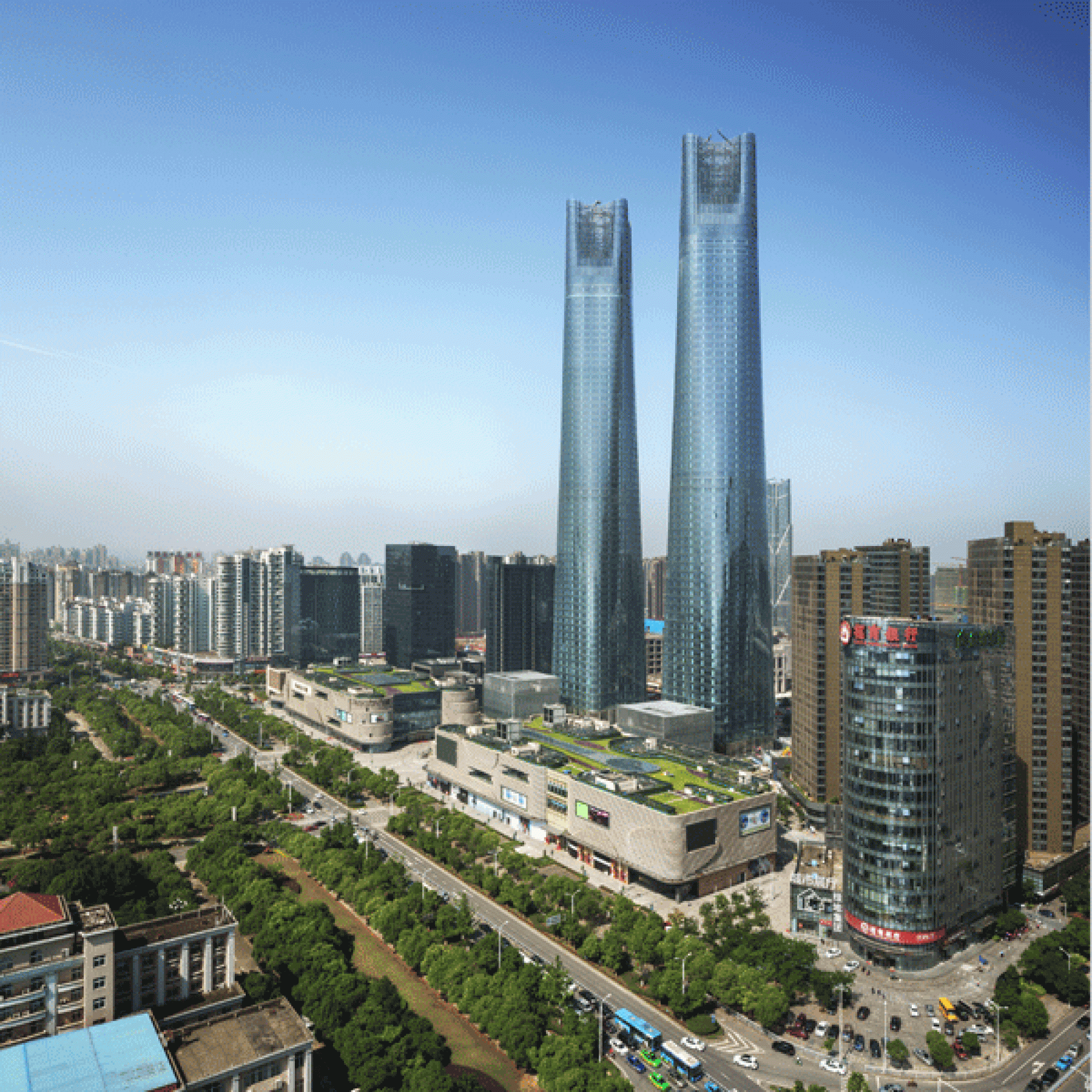 Platz 4: Jiangxi Nanchang Greenland Central Plaza in Nanchang, China (Lv Hengzhong)