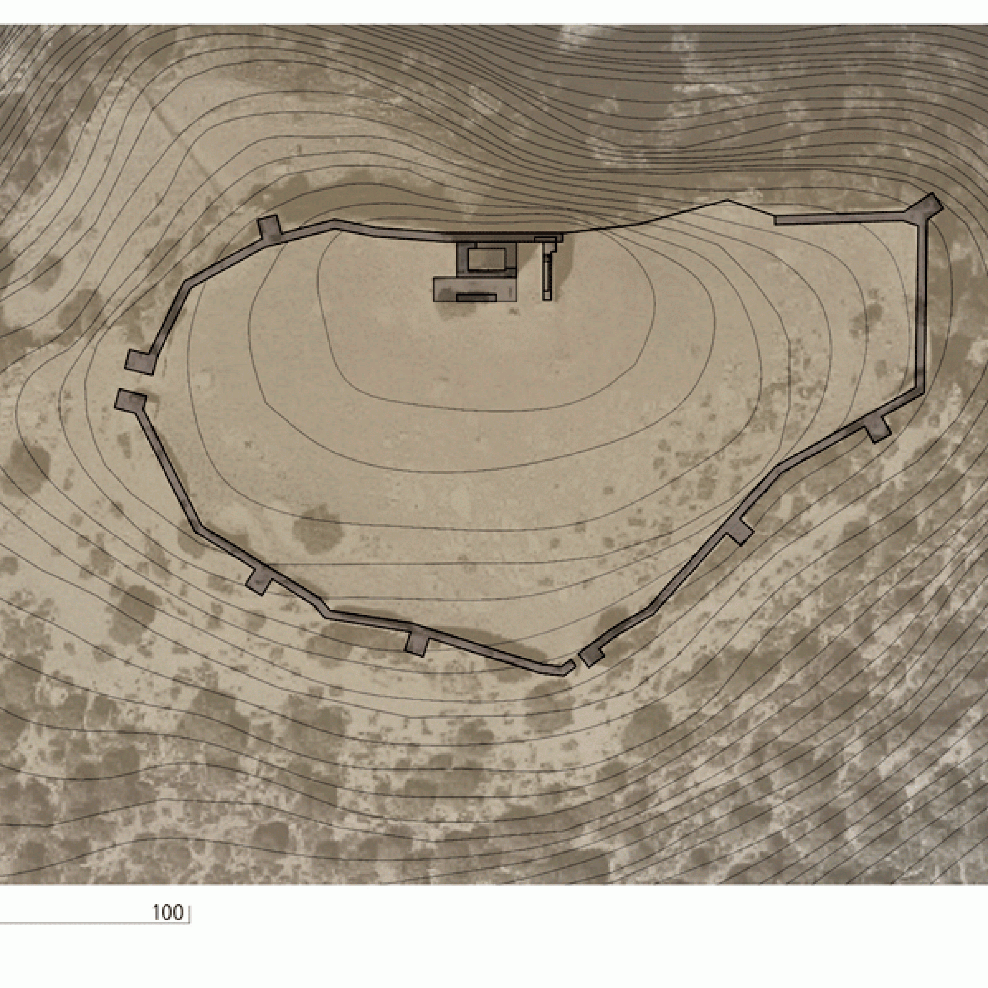 Plan der Burg. (Carlos Quevedo Rojas)