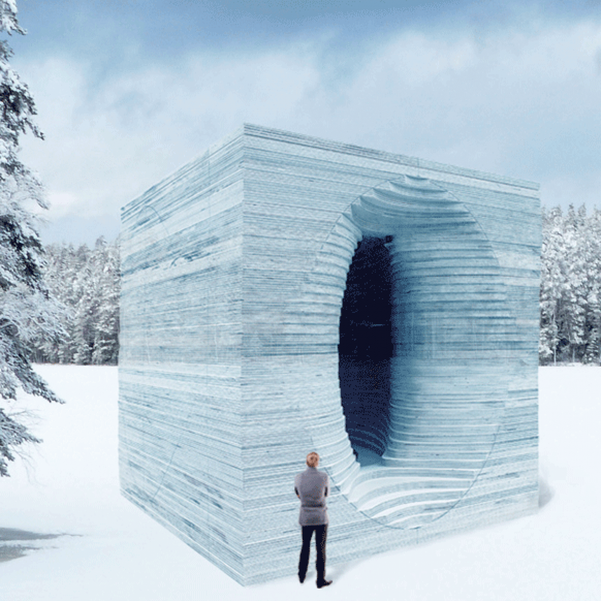 Ein würfelförmiger Iglu? Anish Kapoor will seinen Pavillon aus Eis bauen. (zvg)