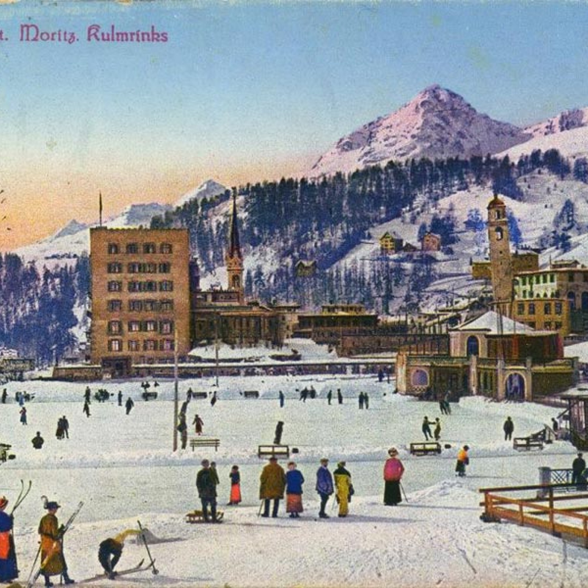 Feriengrüsse aus dem Hotel Kulm in St. Moritz.