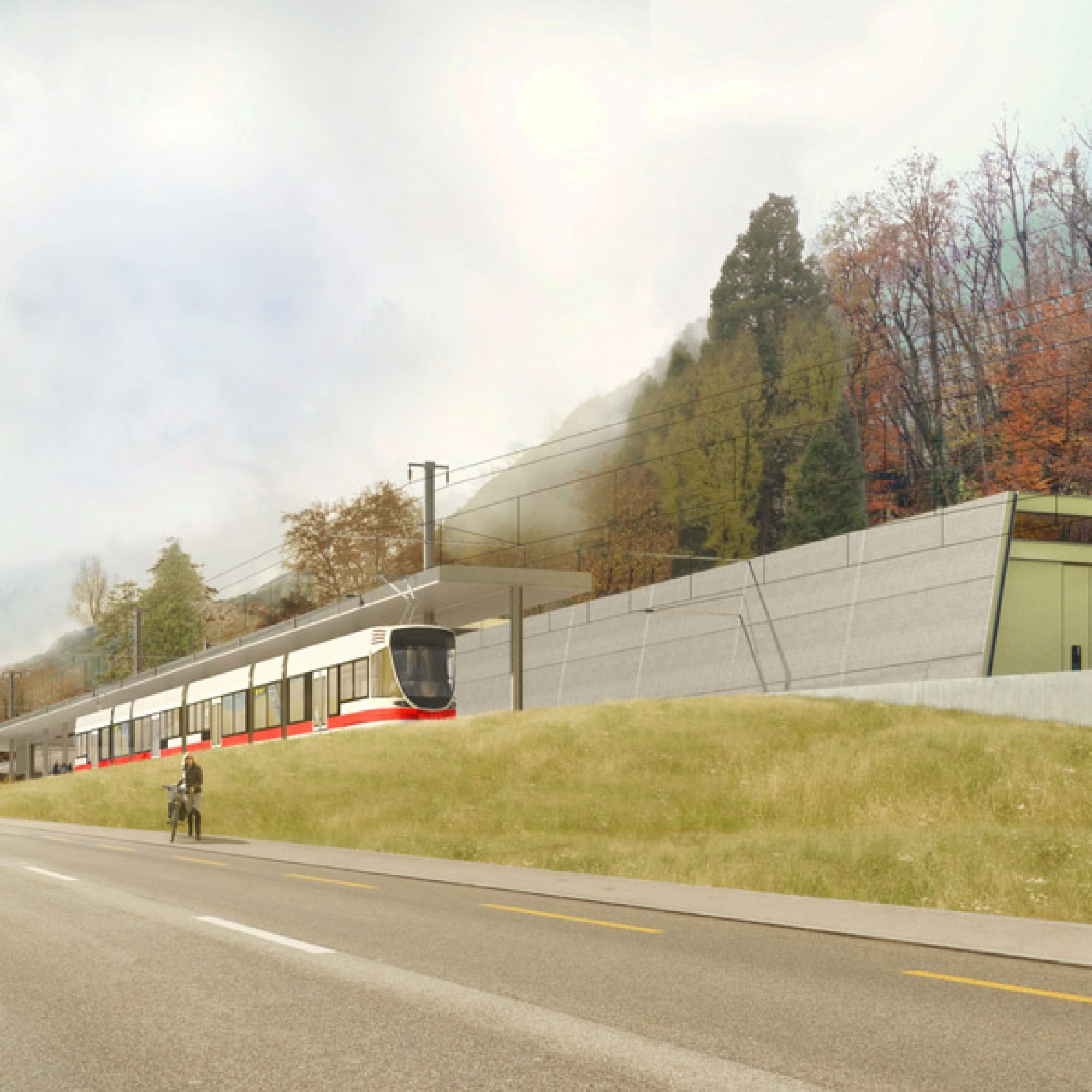 Lob fand der Bahnhof seitens der Jury auch aus städtebaulicher Sicht.  (Bachelard Wagner Architekten)